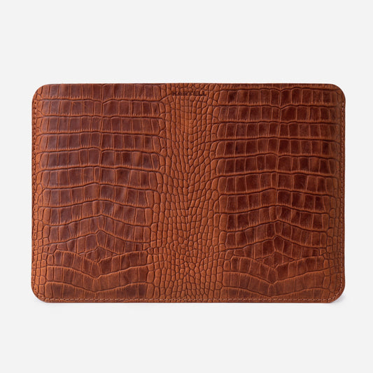 Відкритий чохол для MacBook 16 Pro (2019) з телячої шкіри з тисненням під крокодиловий колір