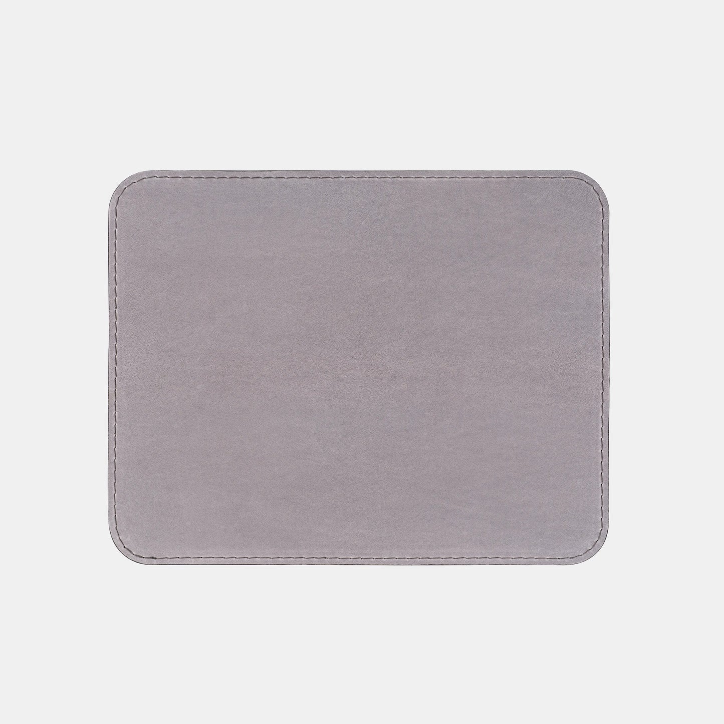 Grey Crazy Horse Leather Mouse Pad