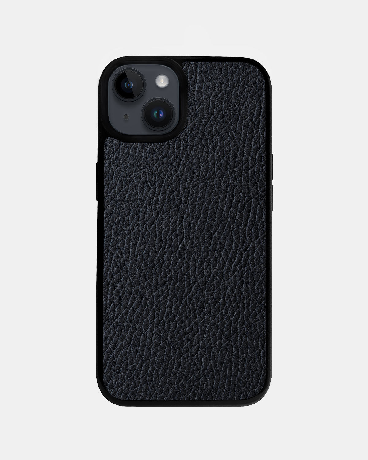 Navy Blue Leather Sport Case for iPhone 14 Plus