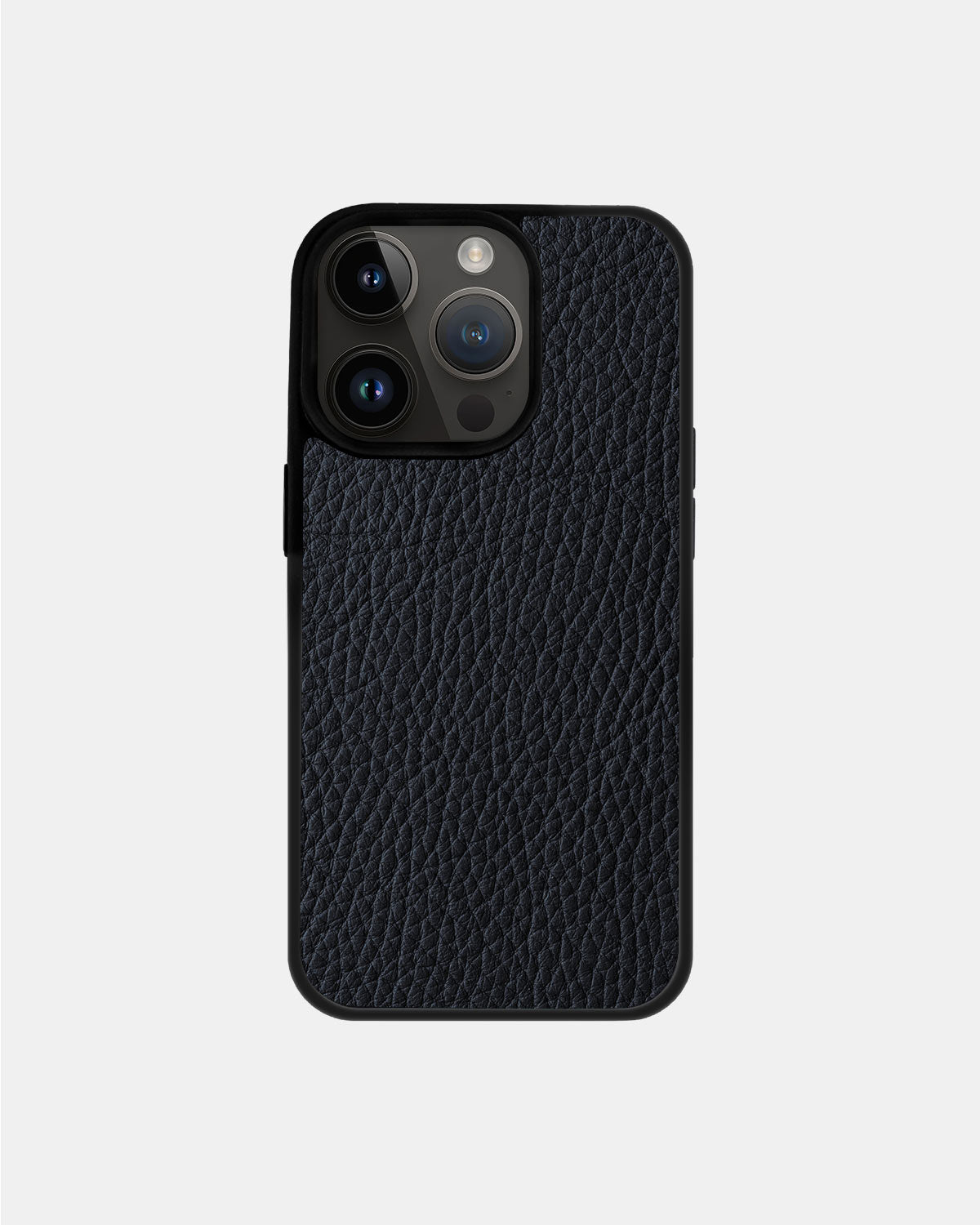 Navy Blue Leather Sport Case for iPhone 14 Pro