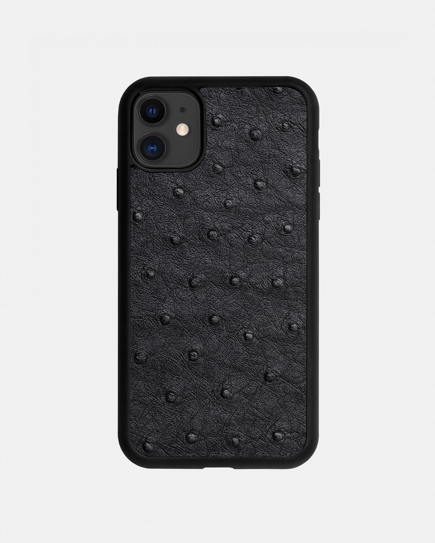 Black Ostrich Sport Case for iPhone 11