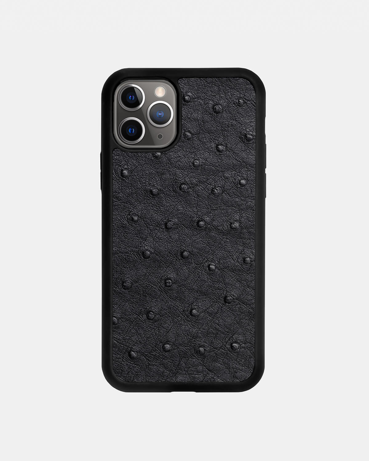 Black Ostrich Sport Case for iPhone 11 Pro