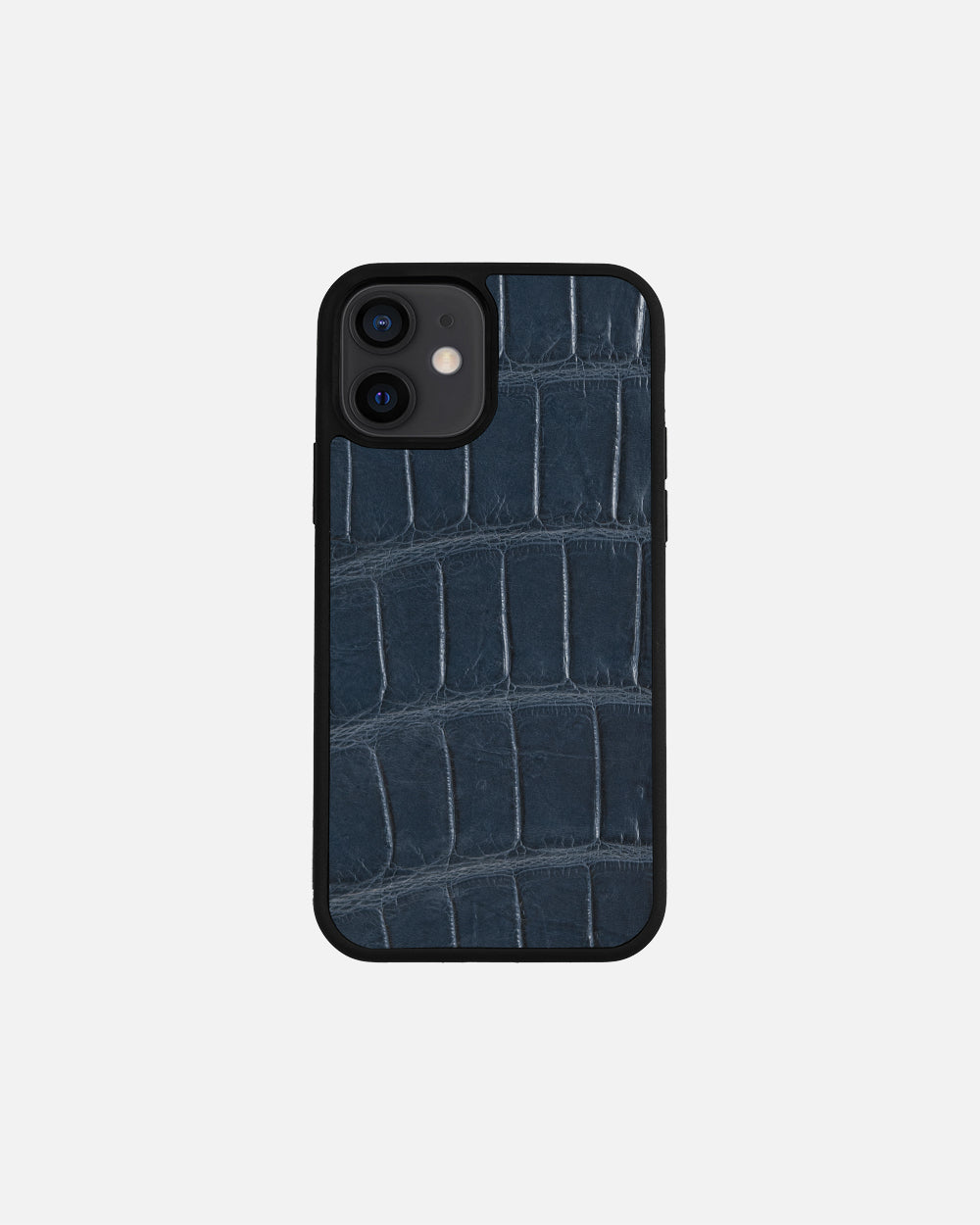 Темно-синій спортивний чохол зі шкіри крокодила для iPhone 12 Mini