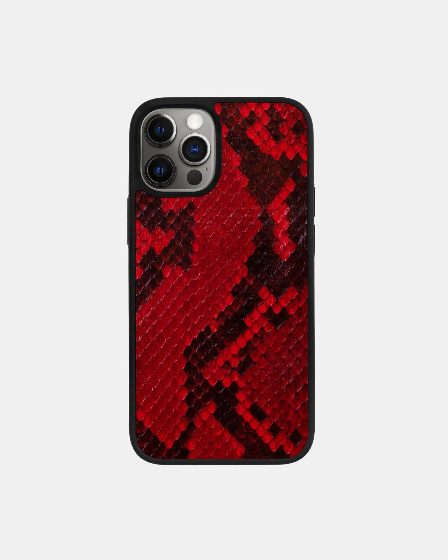 Red Python Skin Sport Case for iPhone 12 Pro