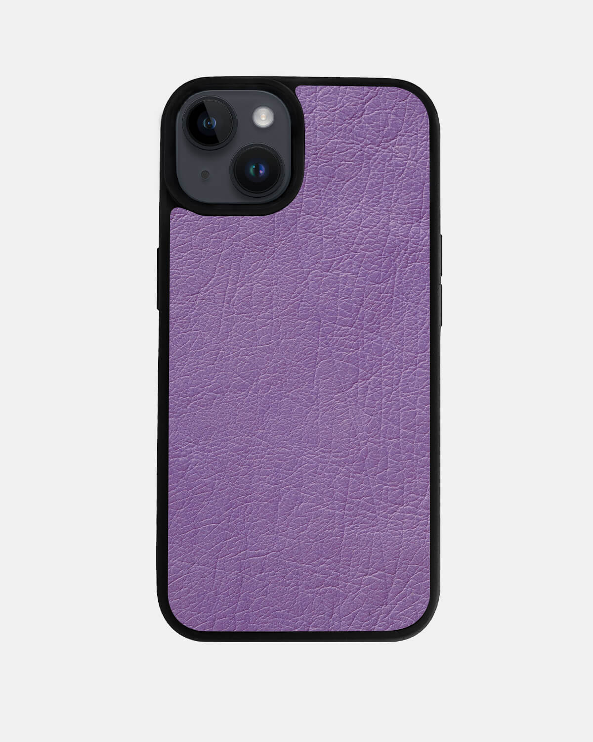 iPhone 14 Plus Violet Follicle-free Ostrich Leather Case