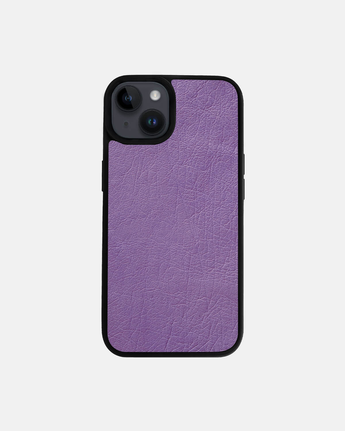 iPhone 14 Violet Follicle-free Ostrich Leather Case
