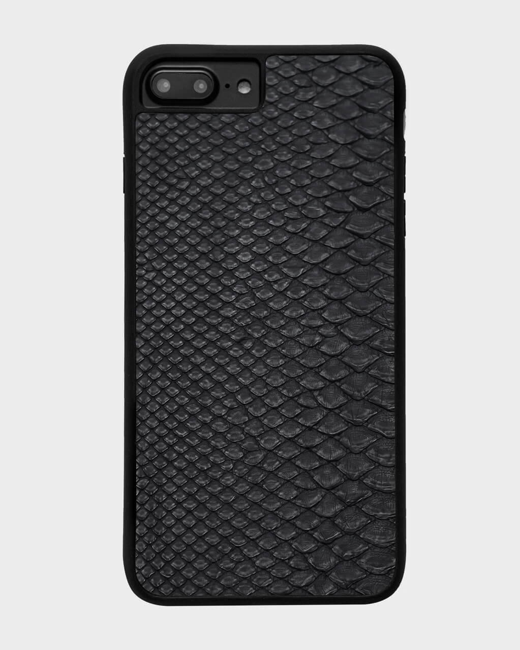 غطاء جلدي أسود اللون لأغطية قطرات الماء لهاتف iPhone 7 Plus