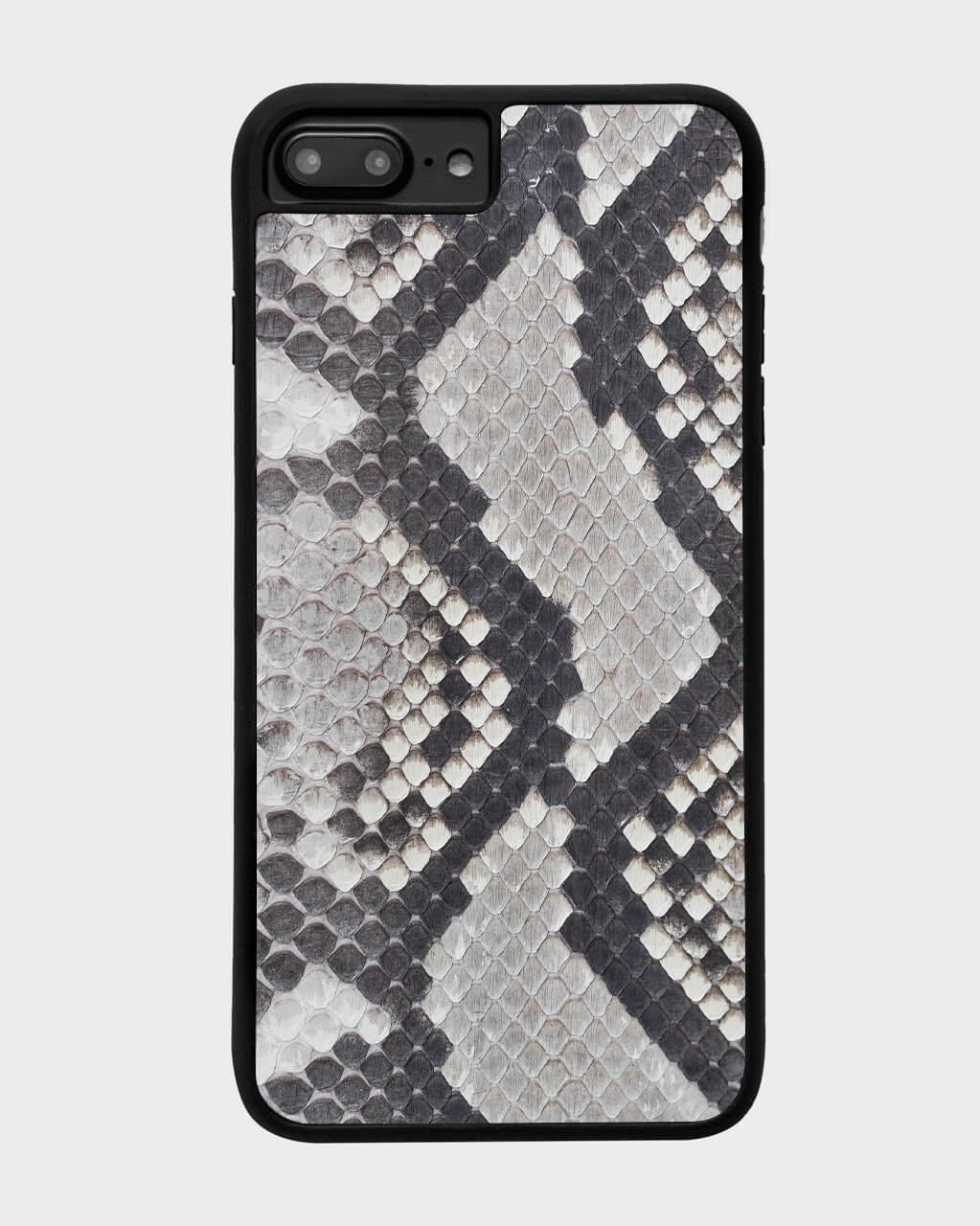غطاء جلدي أسود اللون لغطاء قطرات الماء لهاتف iPhone 7 Plus