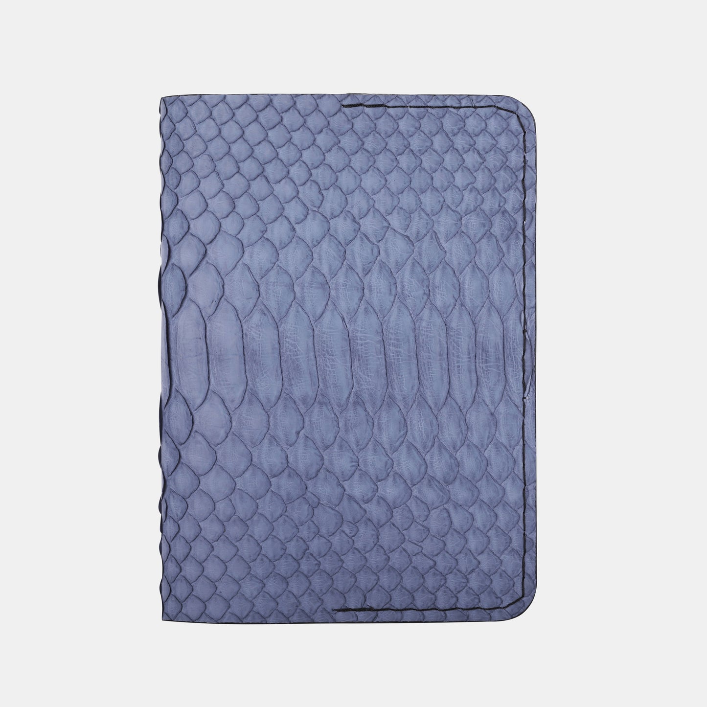 Light Blue Python Leather Passport Cover