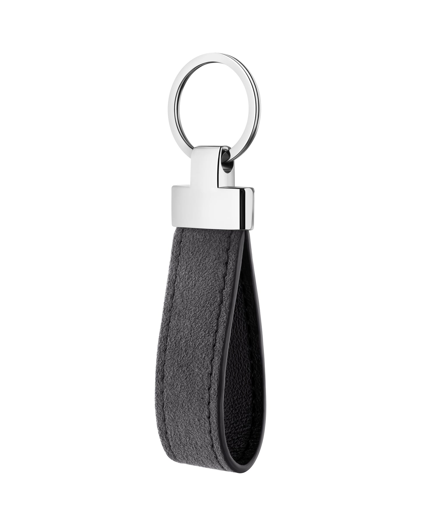 Grey Alcantara Keychain