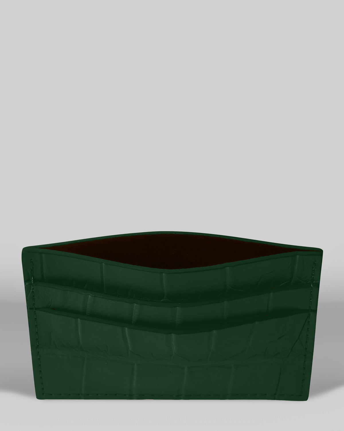 Dark Green Crocodile Leather Cardholder