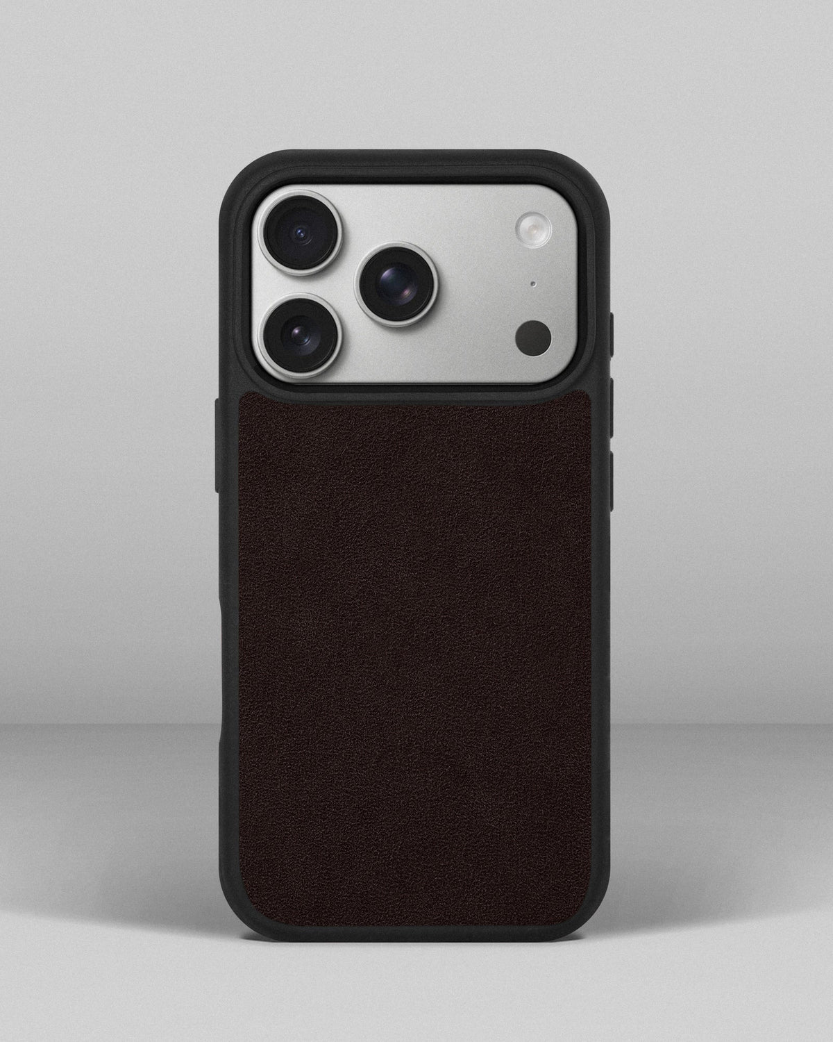 Dark Brown Alcantara Sport Case for iPhone 18 Pro