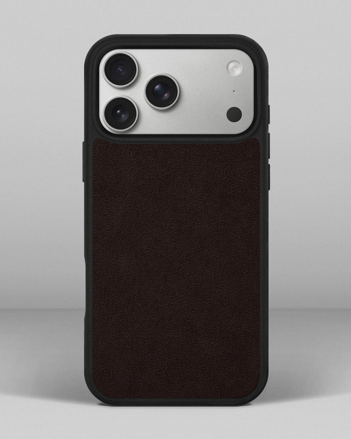 Dark Brown Alcantara Sport Case for iPhone 17 Pro Max