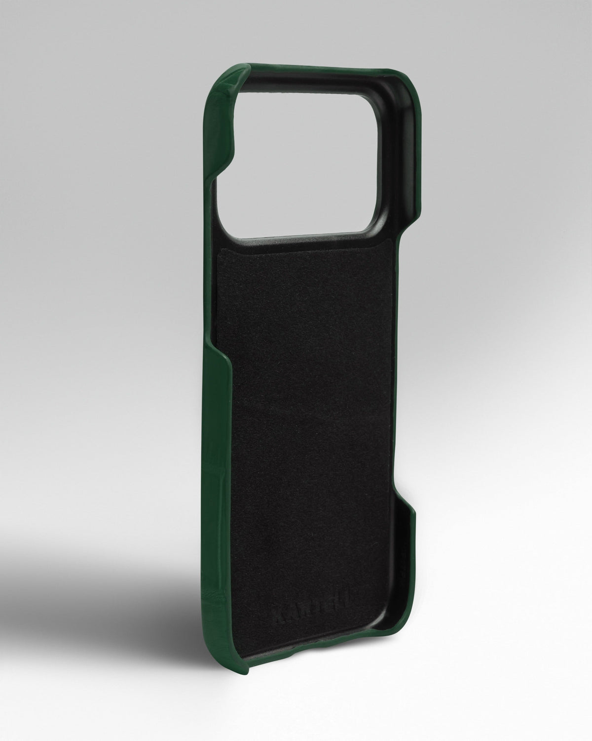 Dark Green Crocodile Leather Full-Wrap Case for iPhone 18 Pro Max