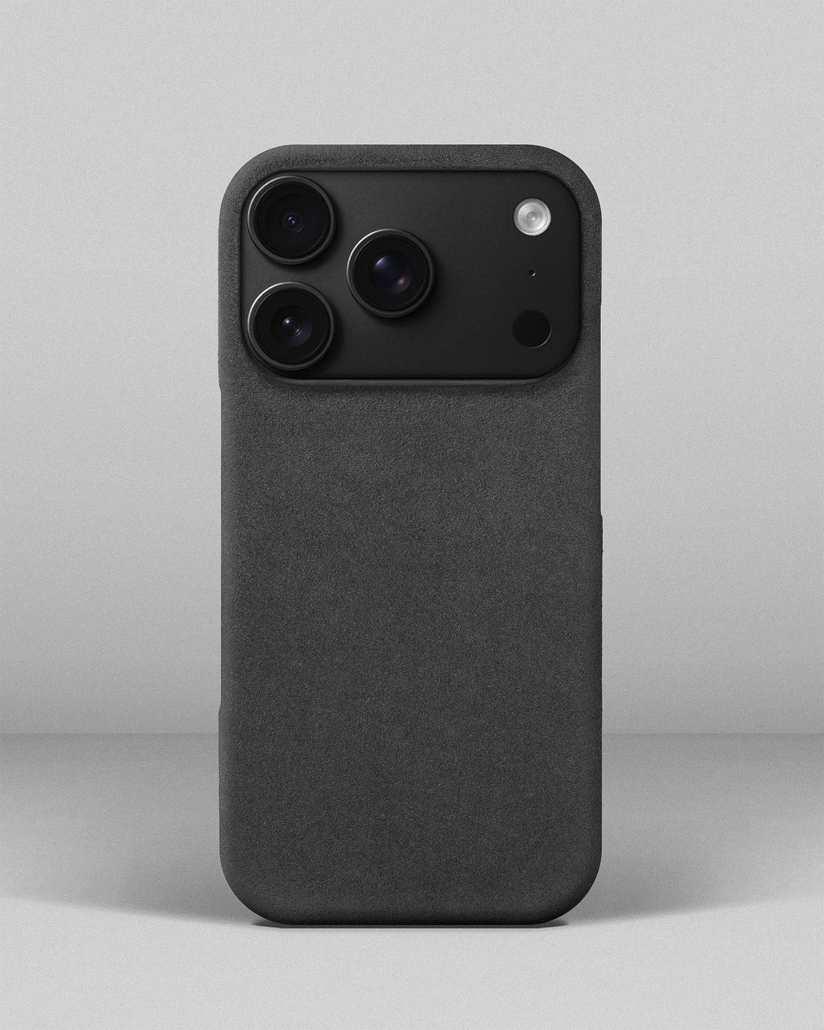 Grey Alcantara Case for iPhone 18 Pro