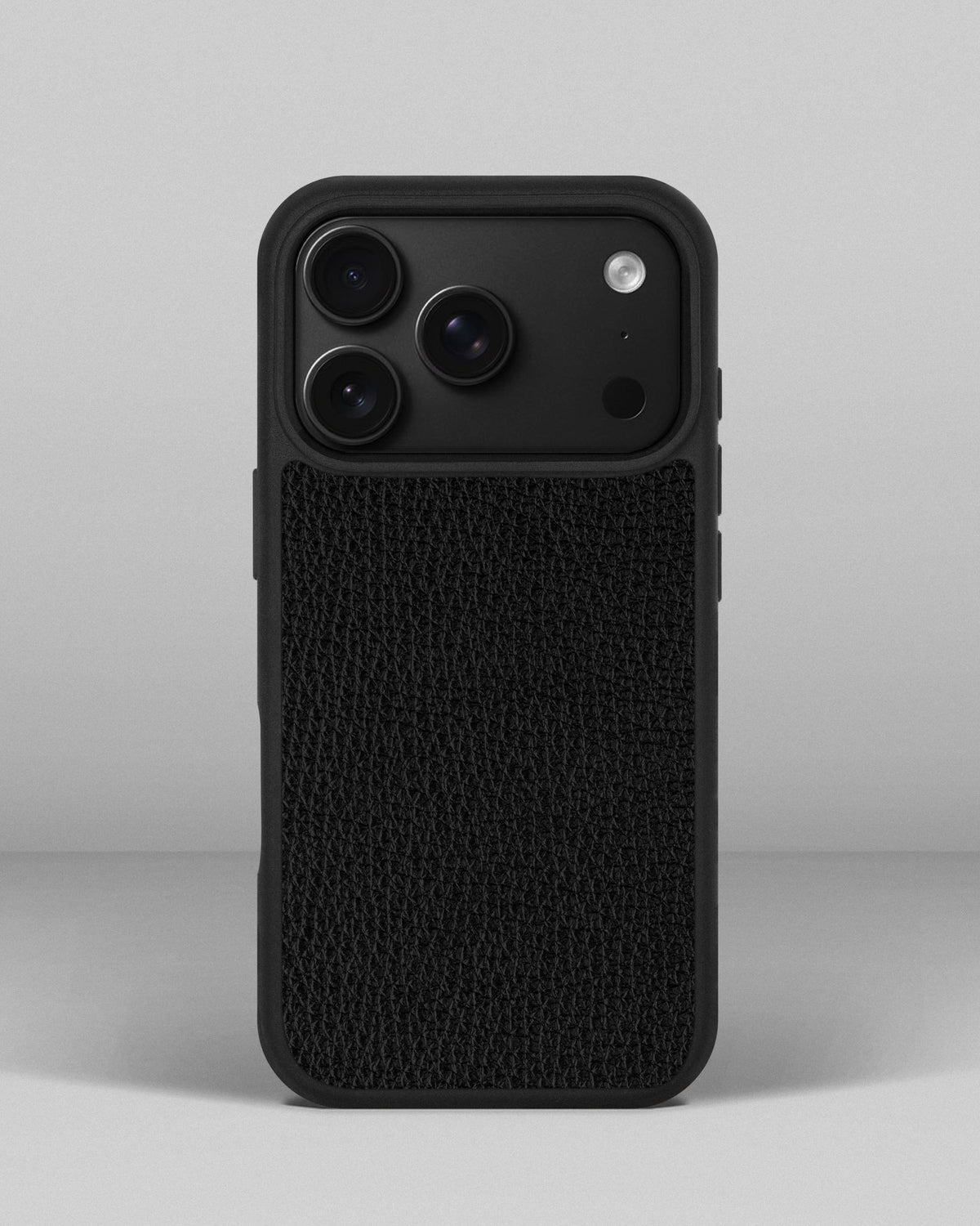 Black Leather Sport Case for iPhone 18 Pro