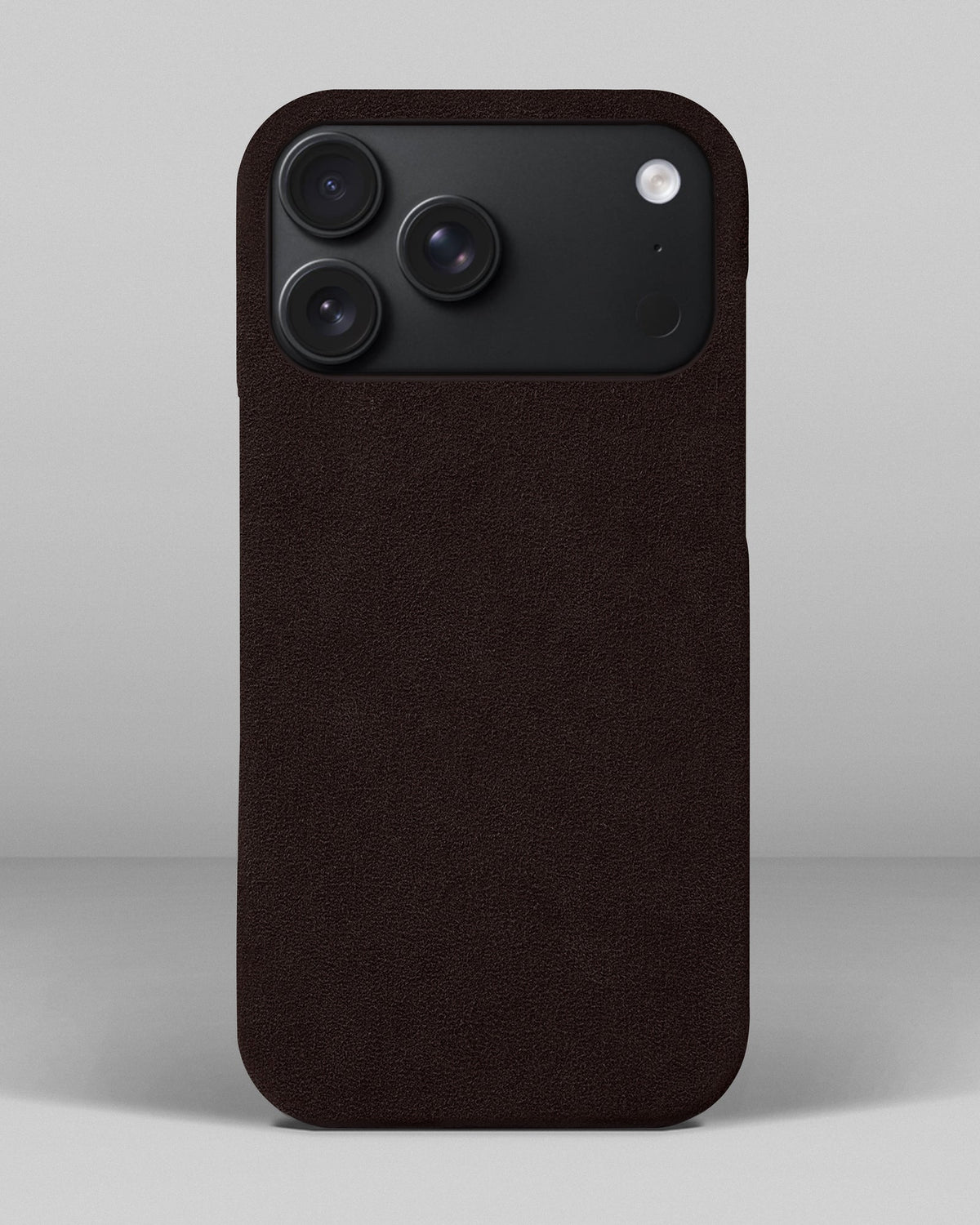 Dark Brown Alcantara Case for iPhone 18 Pro Max