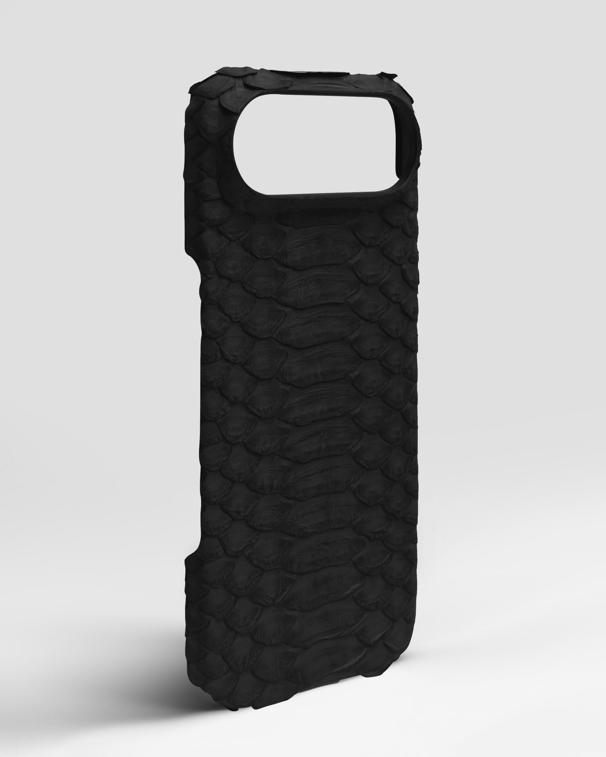 Black Python Leather Full-Wrap Case for iPhone 17 Air