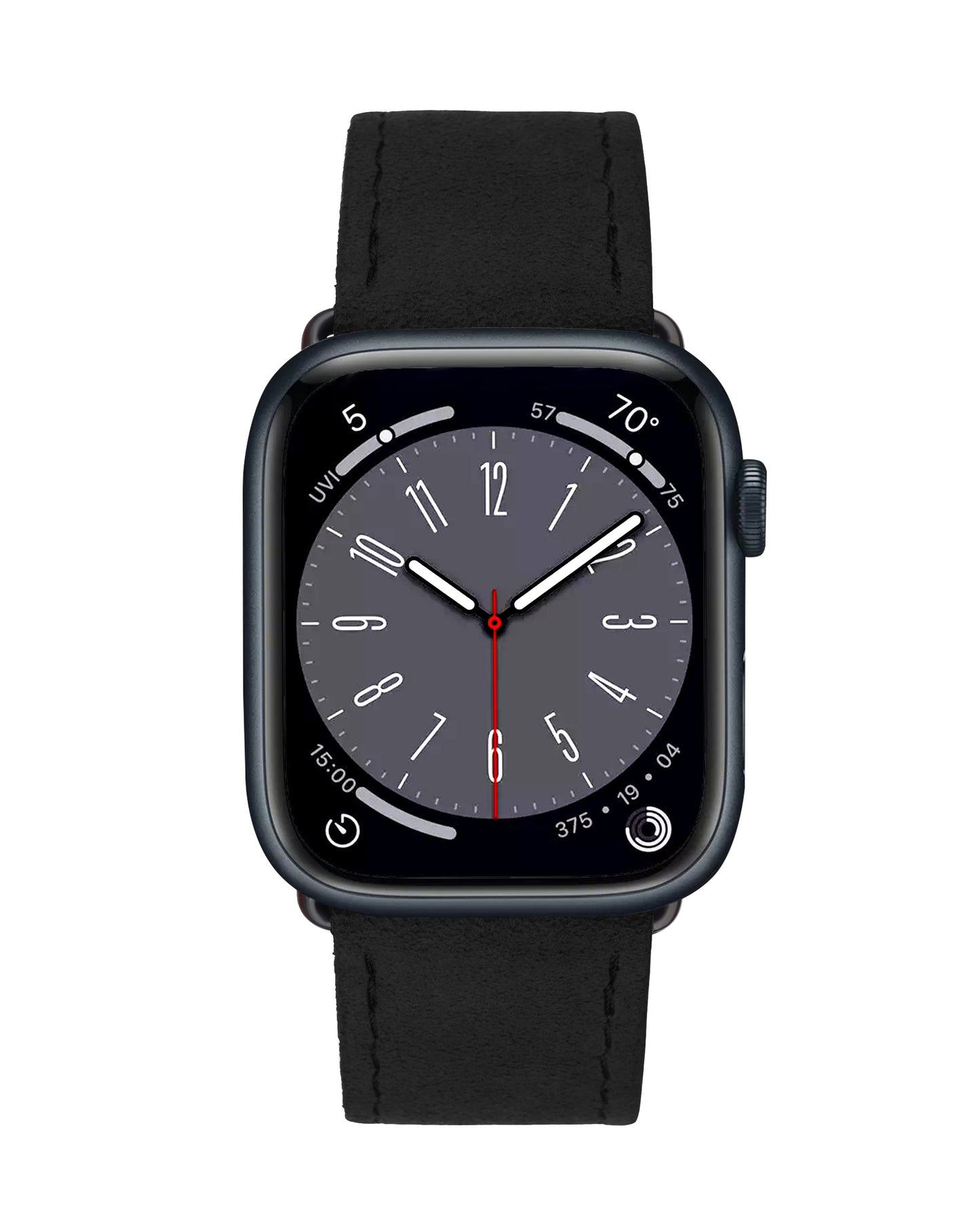 Black Alcantara Apple Watch Strap