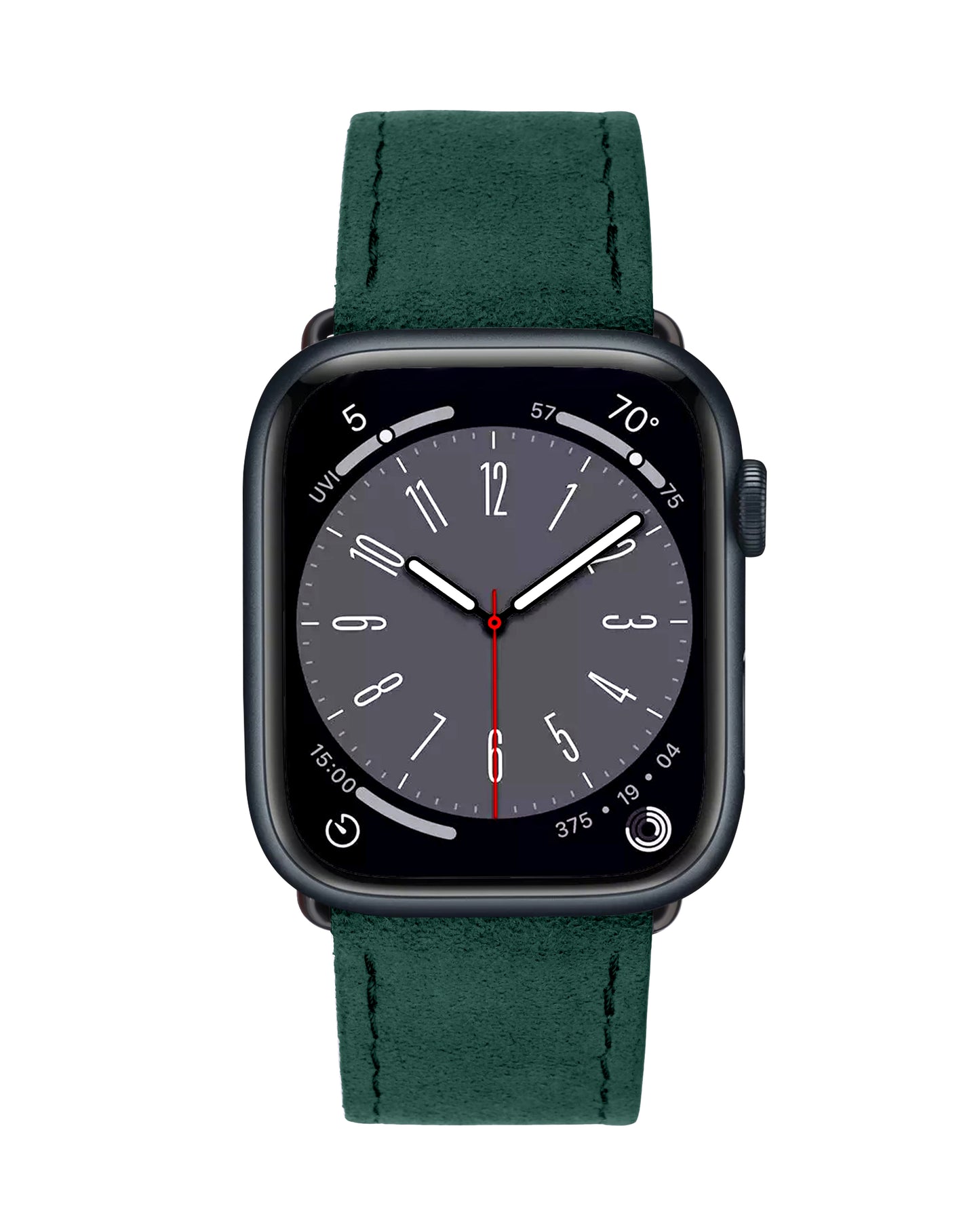 Green Alcantara Apple Watch Strap