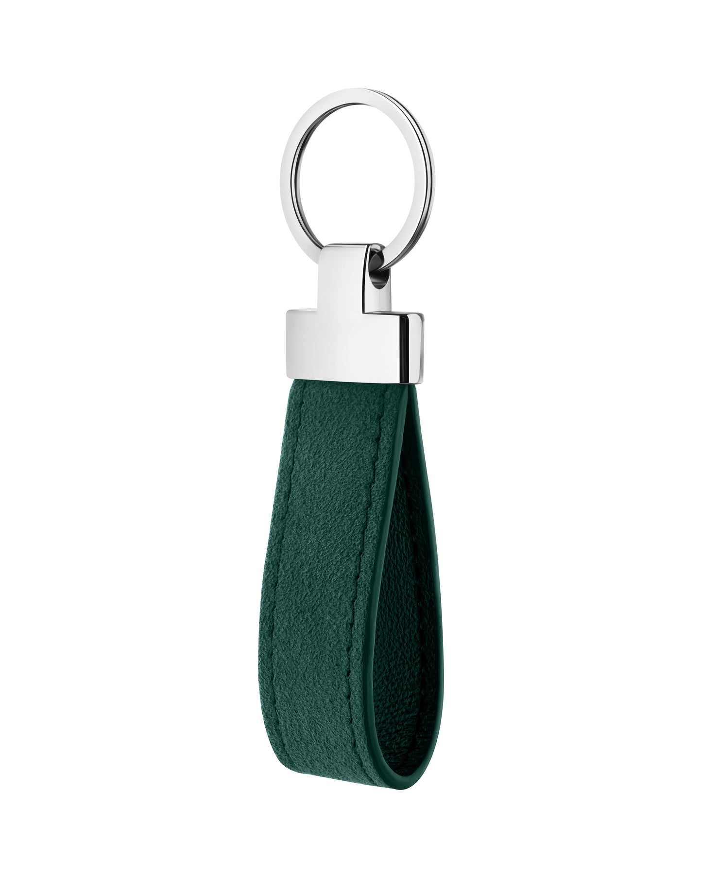 Dark Green Alcantara Keychain