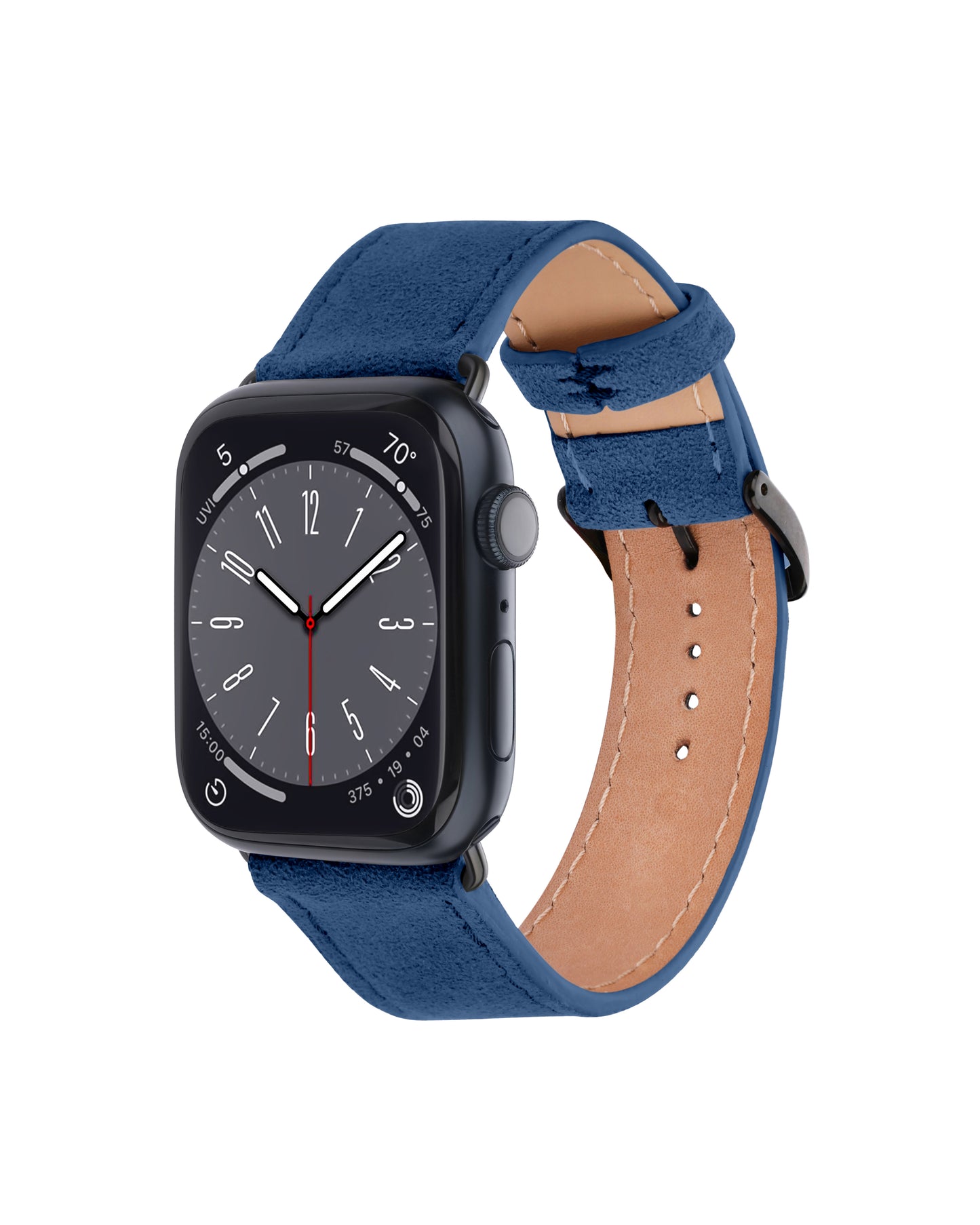 Blue Alcantara Apple Watch Strap