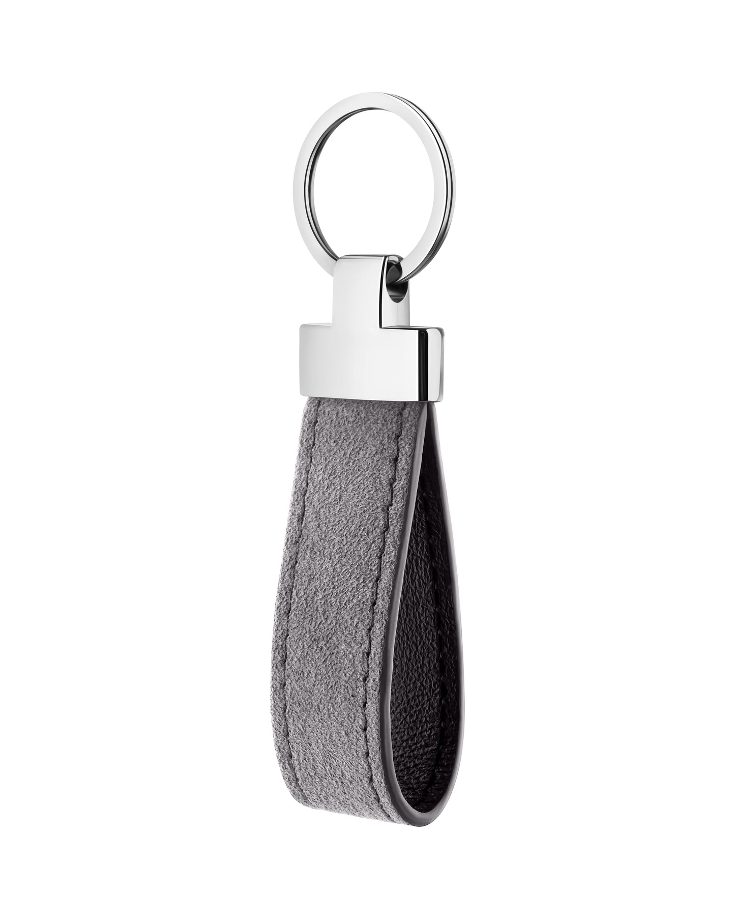 Light Grey Alcantara Keychain