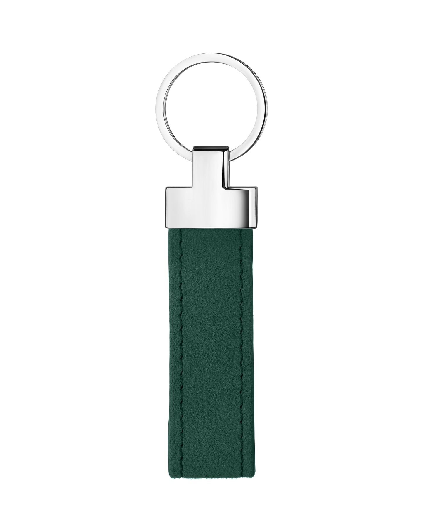 Dark Green Alcantara Keychain