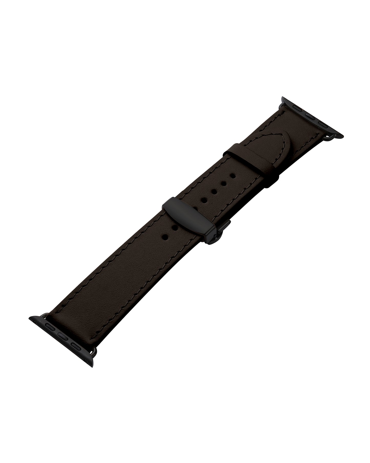 Dark Brown Calf Leather Apple Watch Strap