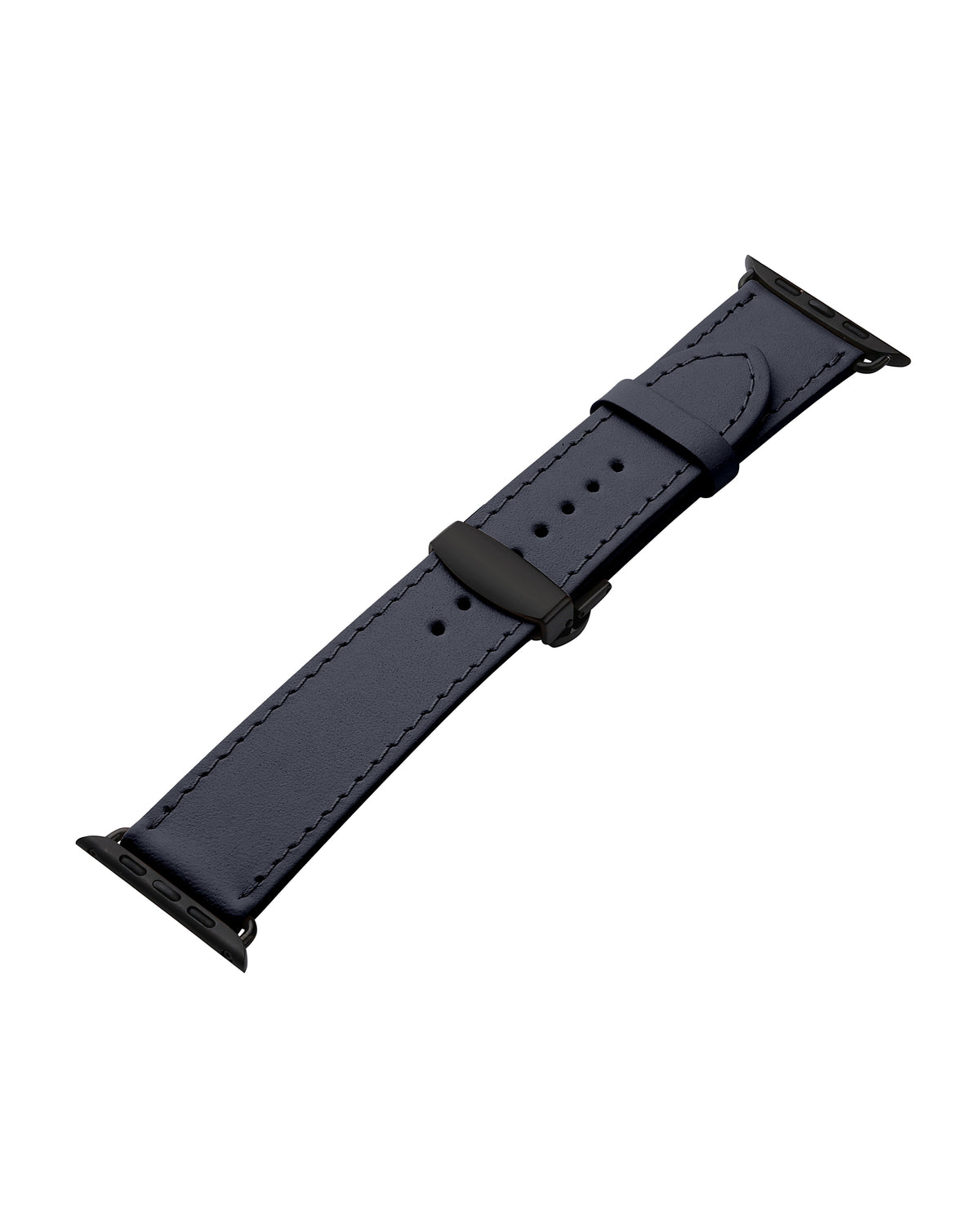 Blue Calf Leather Apple Watch Strap