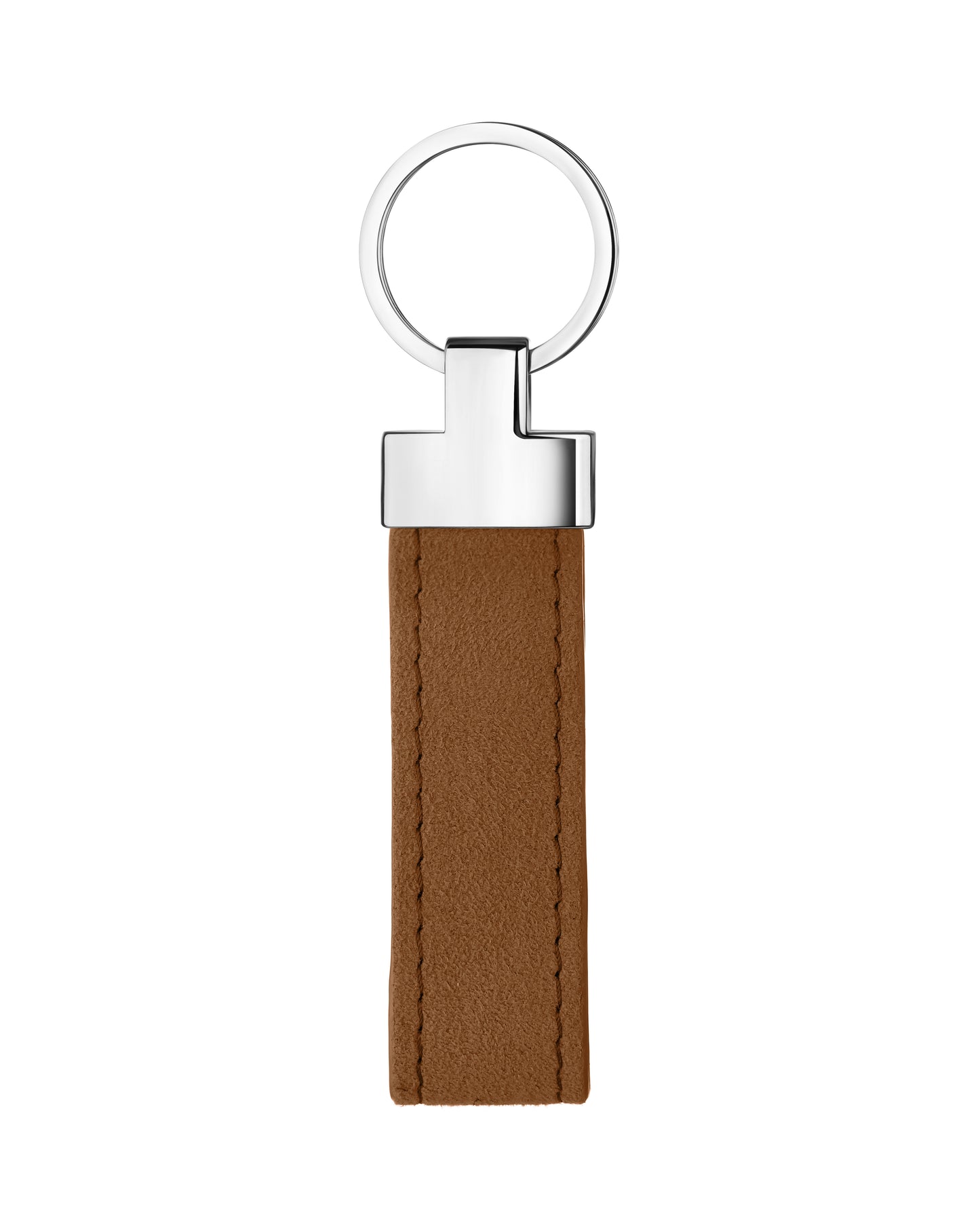 Brown Alcantara Keychain