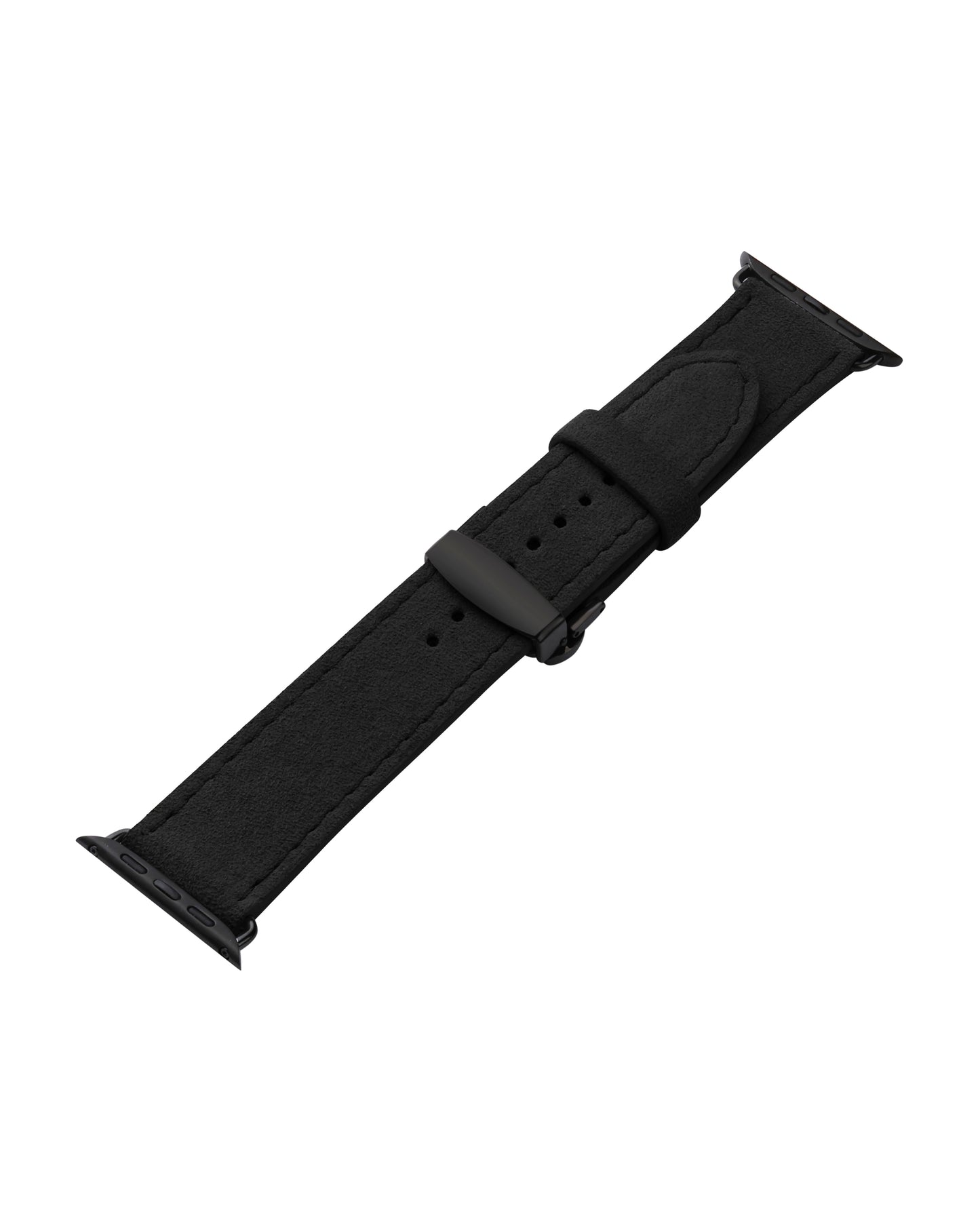 Black Alcantara Apple Watch Strap