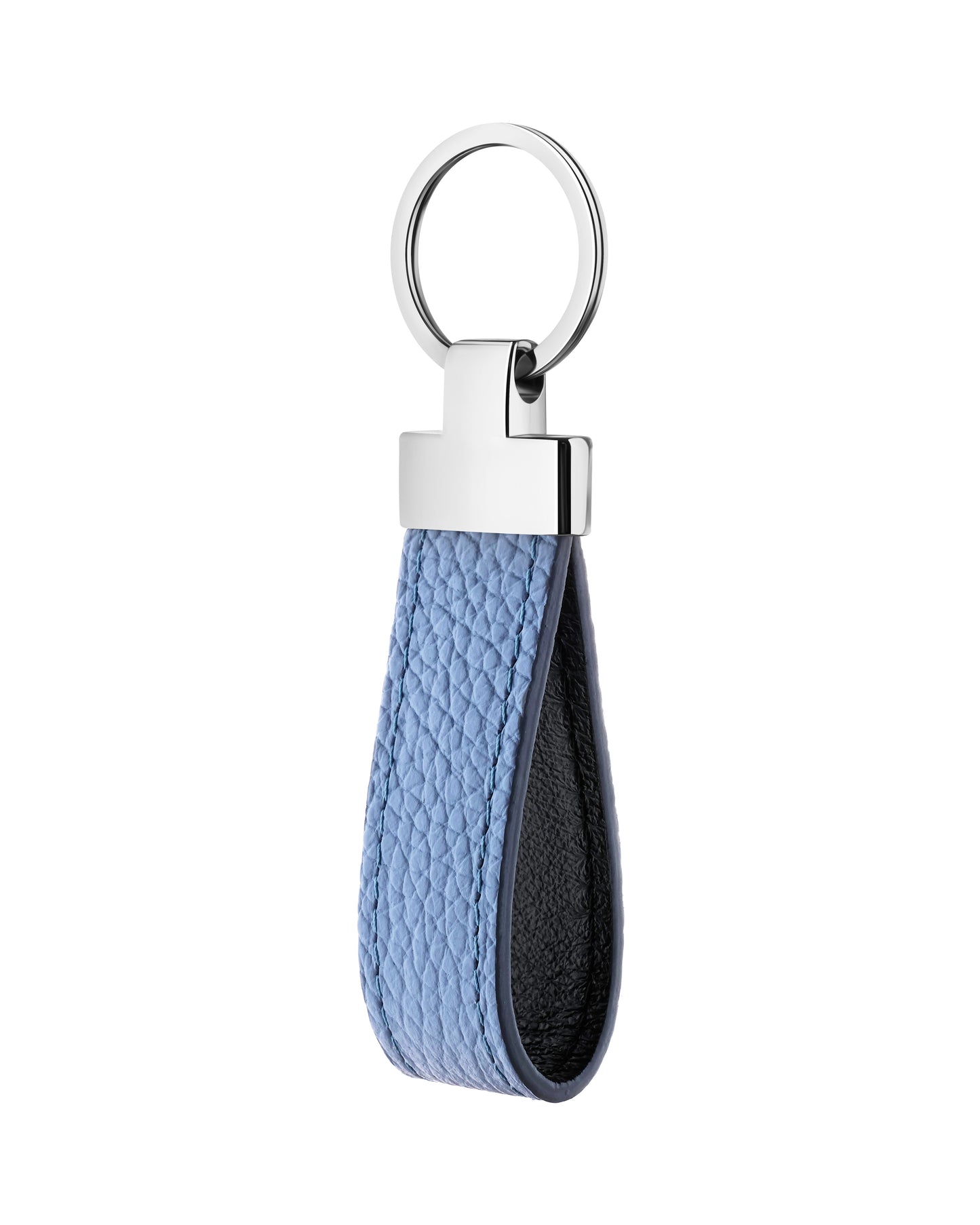 Blue Floater Leather Keychain