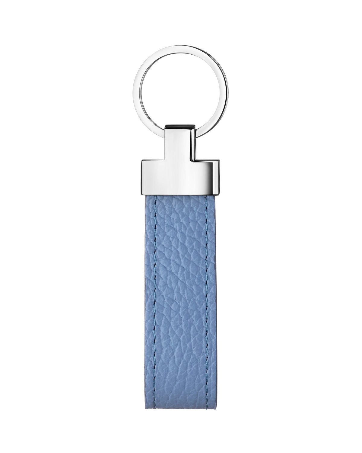 Light Blue Floater Leather Keychain