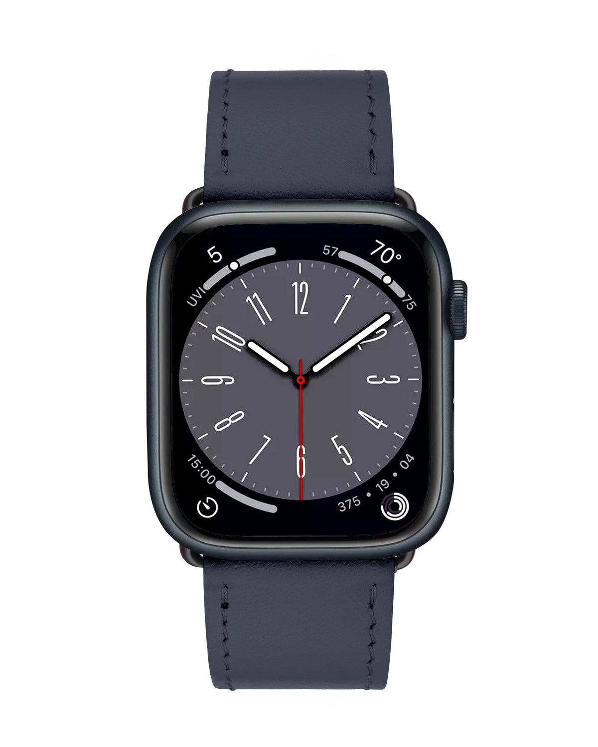 Blue Calf Leather Apple Watch Strap