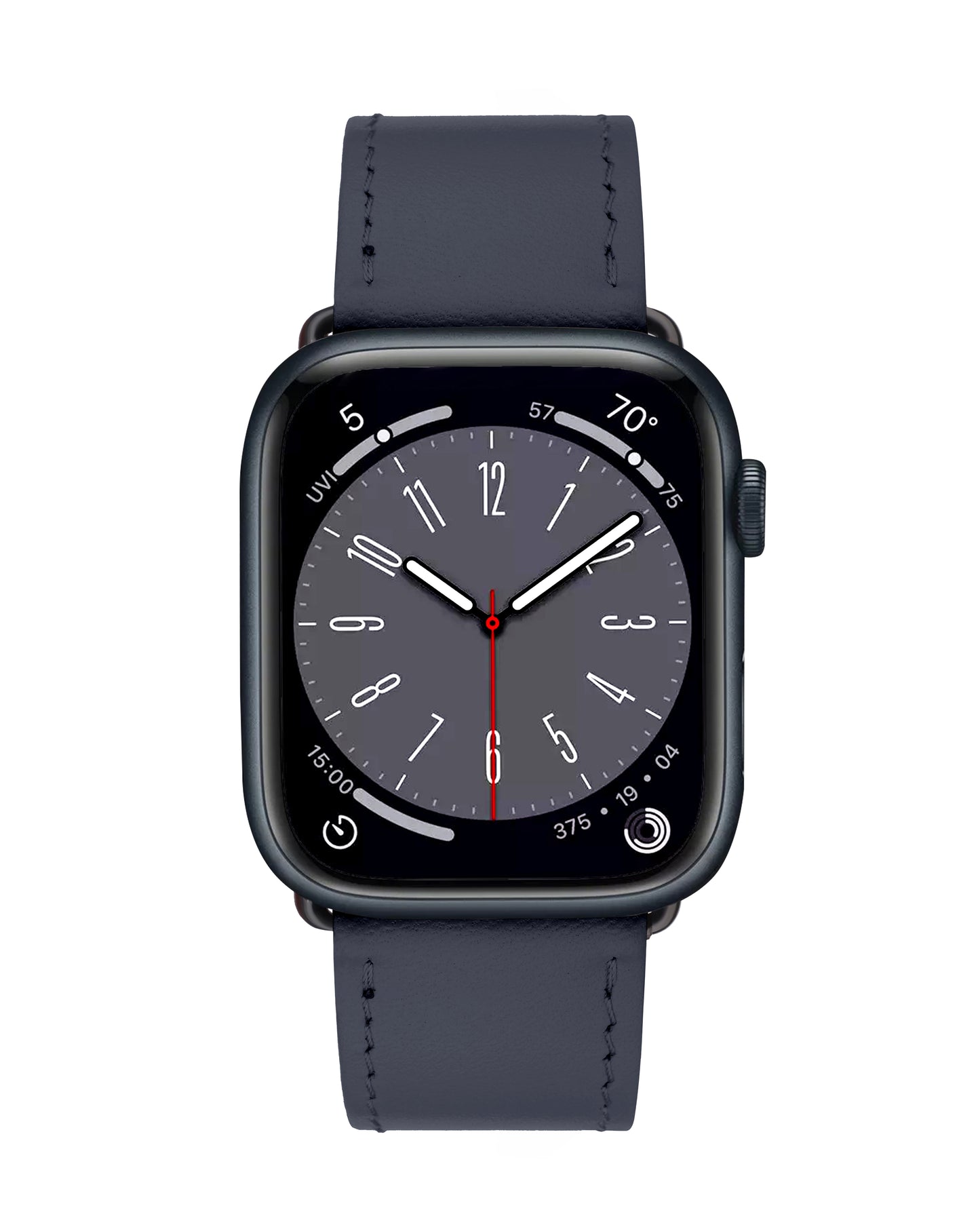 Темно-синій ремінець Apple Watch із телячої шкіри