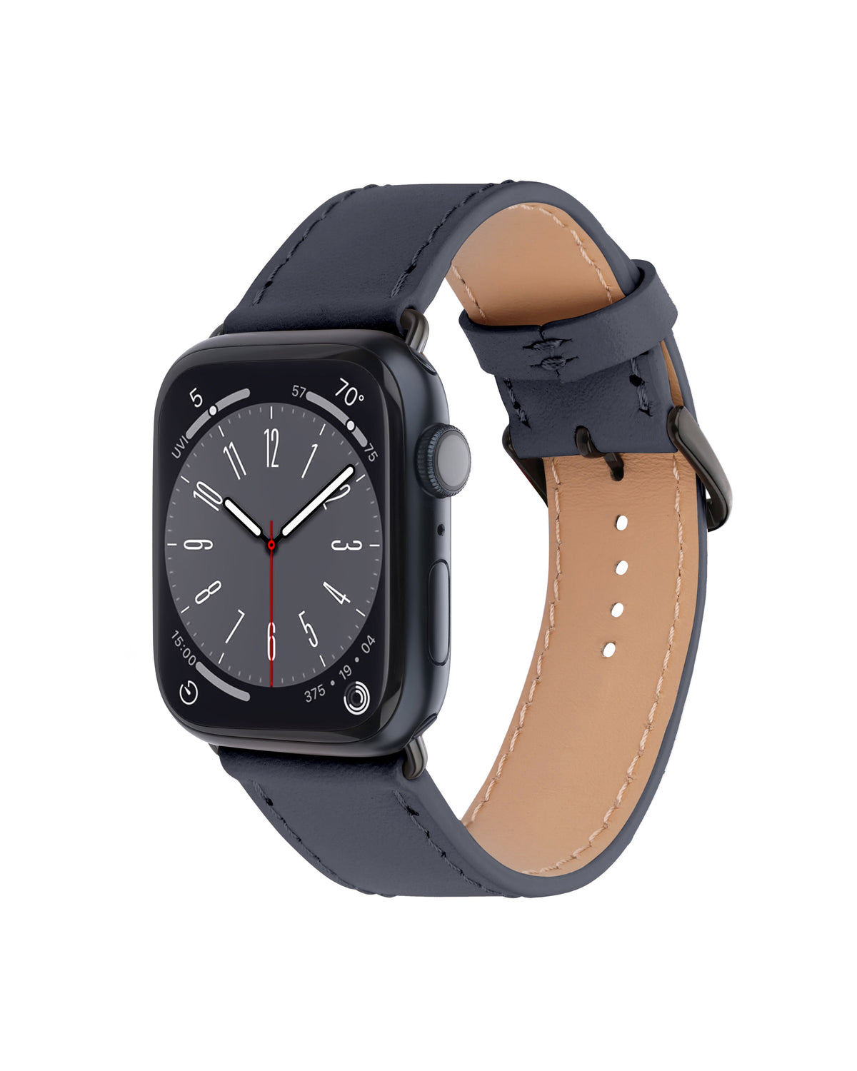 Blue Calf Leather Apple Watch Strap
