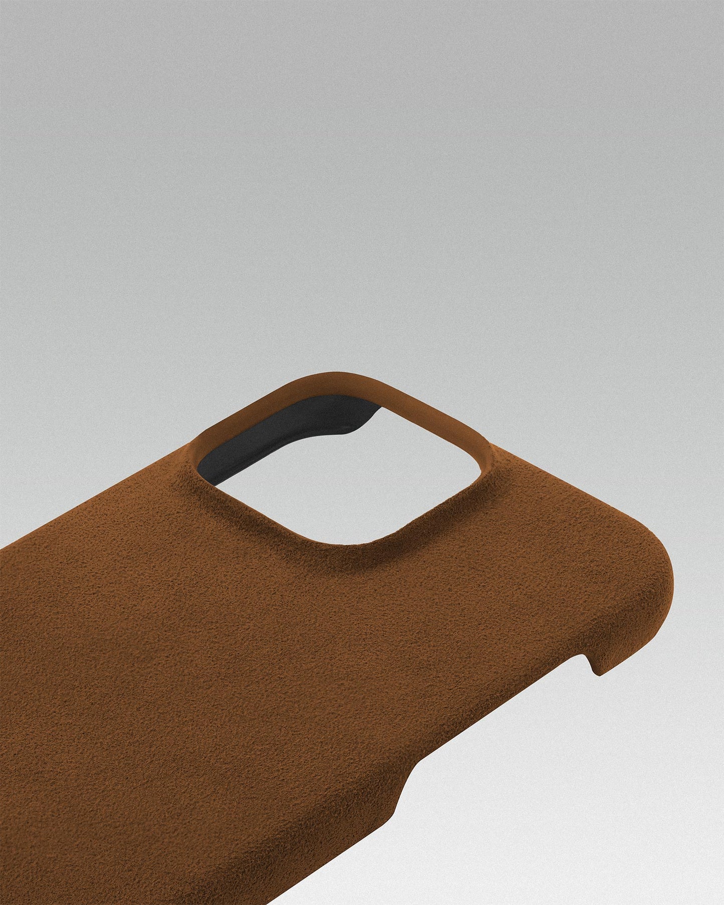 Brown Alcantara Case for iPhone 16 Pro Max