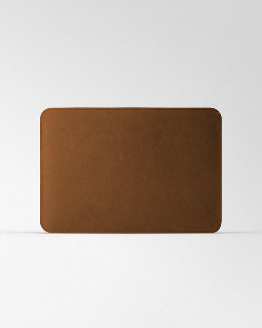 Brown Alcantara Open Sleeve for MacBook