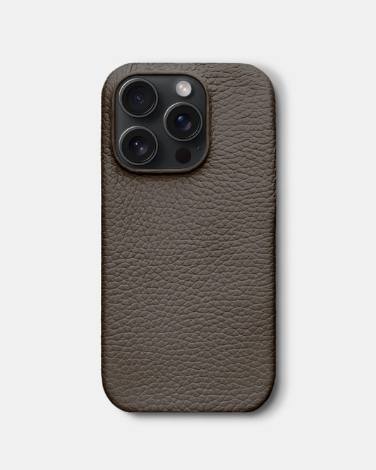 Light Brown Leather Case for iPhone 16 Pro