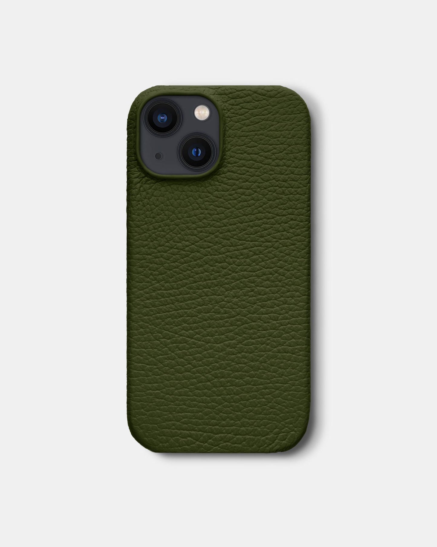 Dark Green Leather Case for iPhone 13 Mini