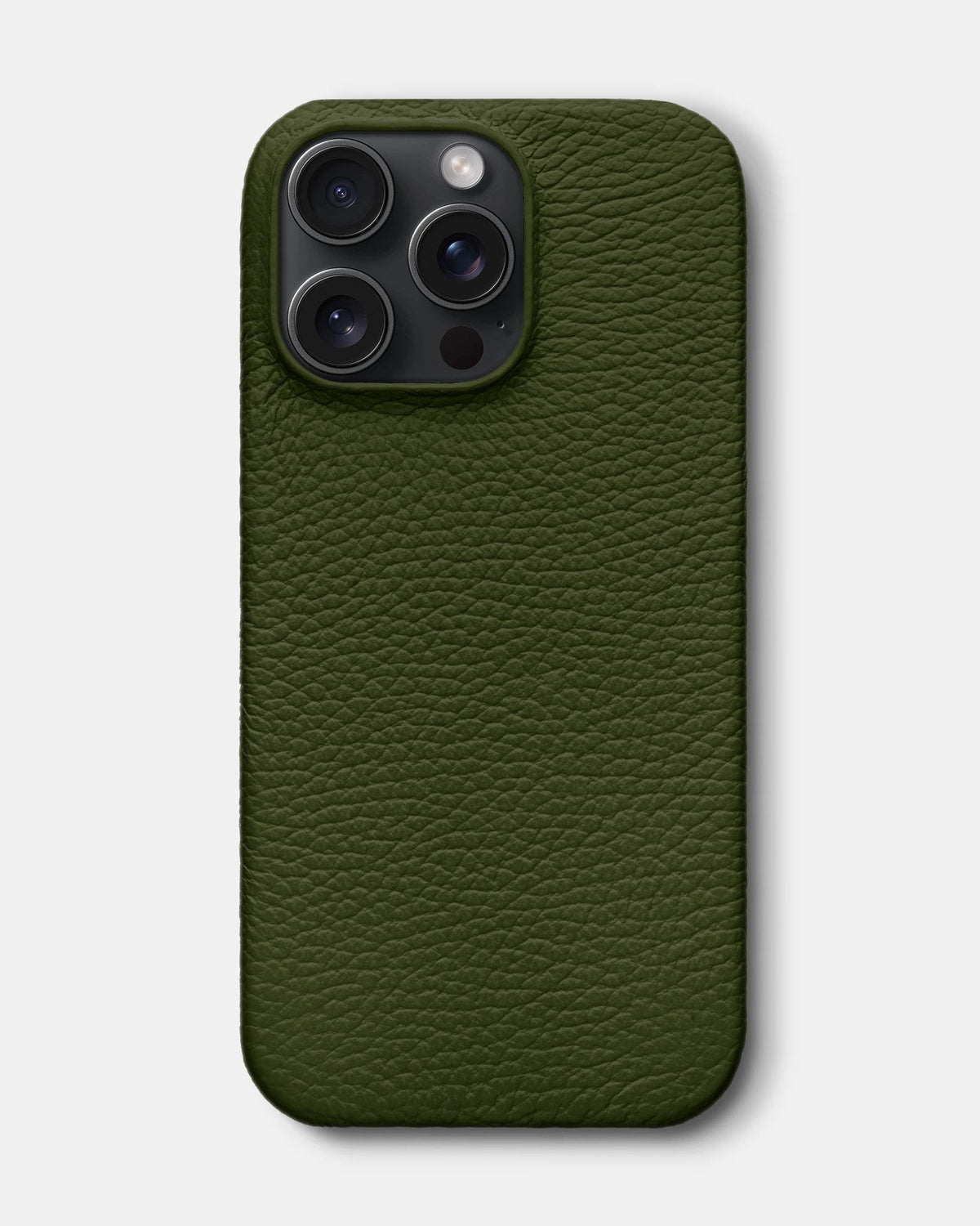 Dark Green Leather Case for iPhone 16 Pro Max