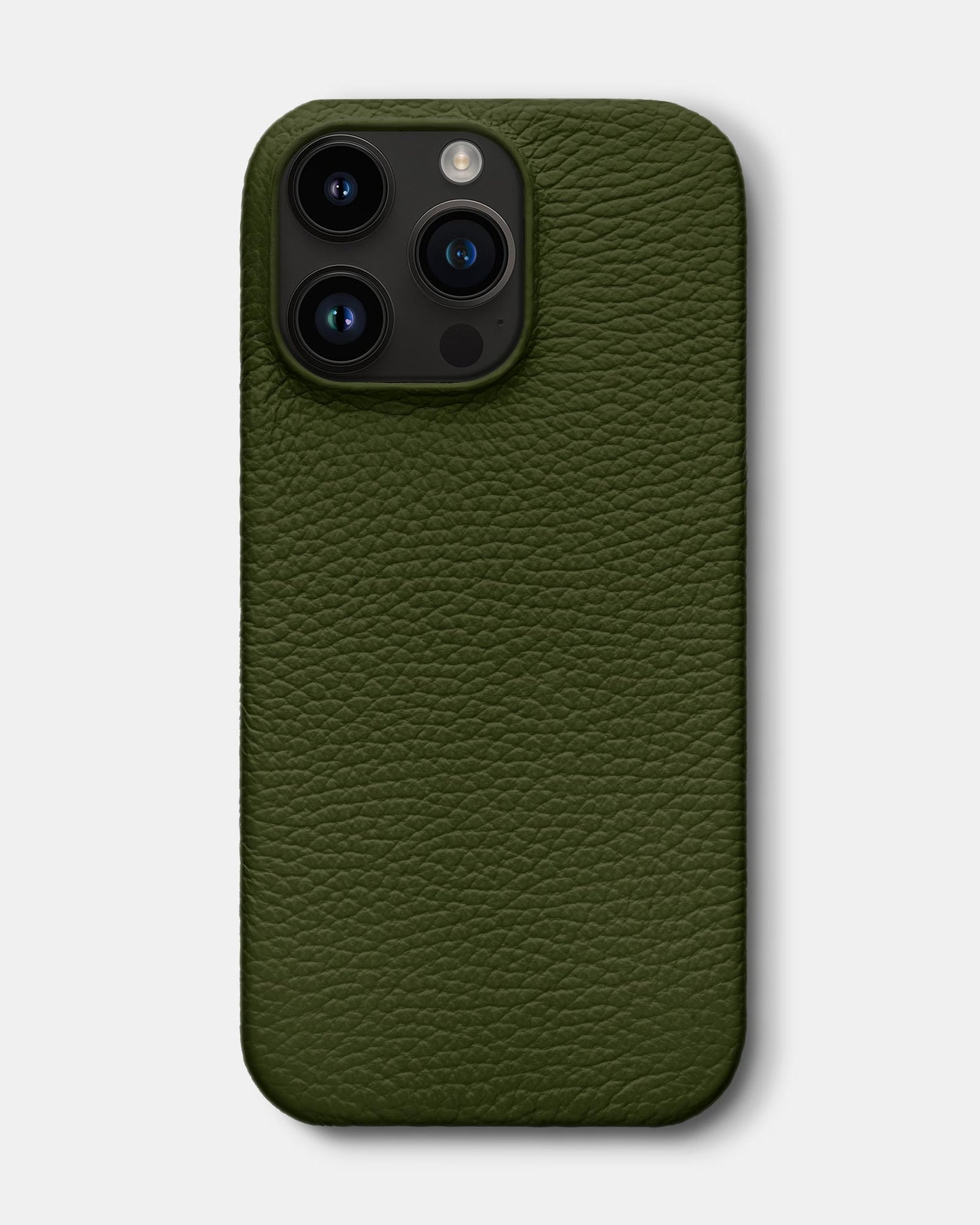 Dark Green Leather Case for iPhone 14 Pro Max