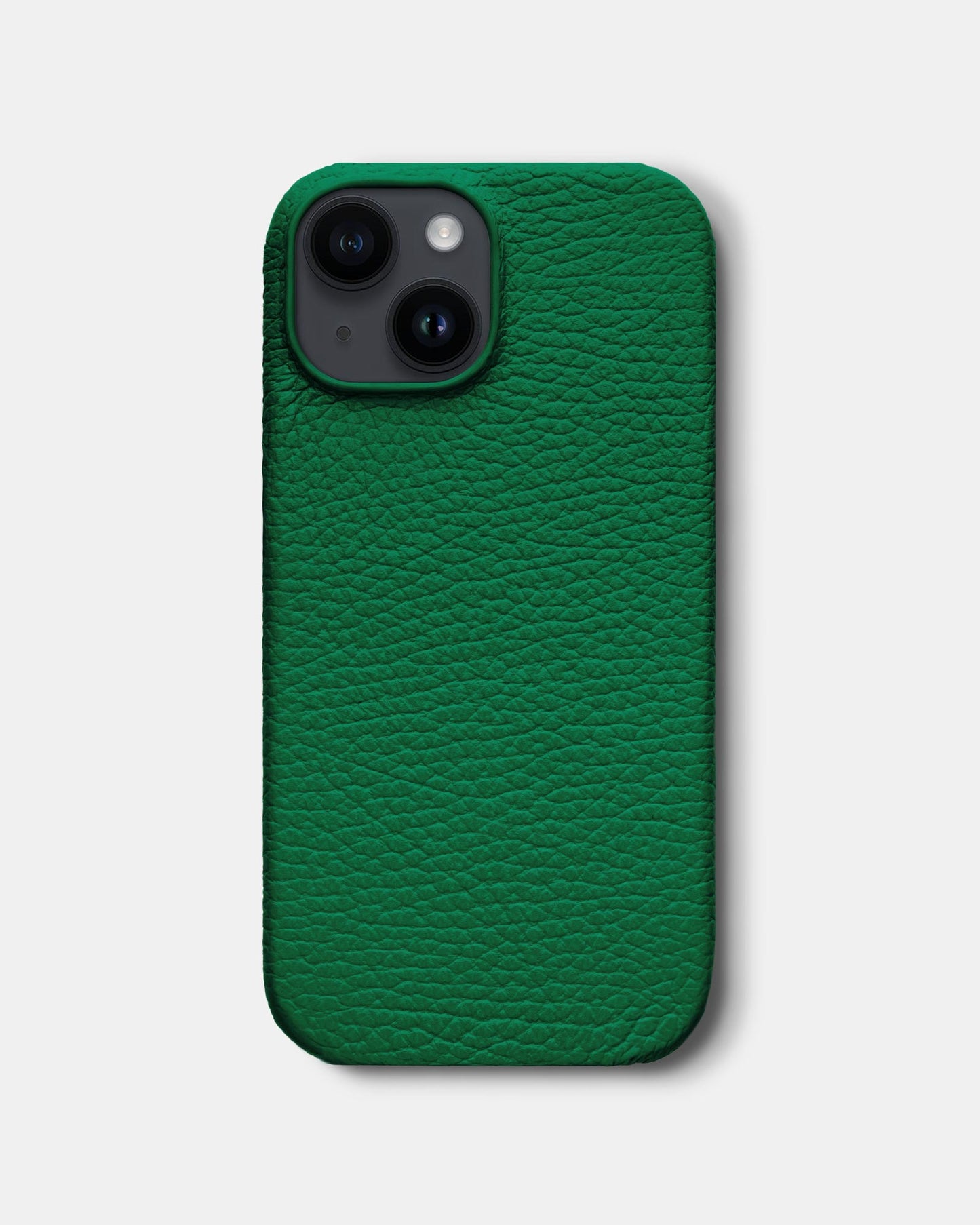 Bright Green Leather Case for iPhone 14