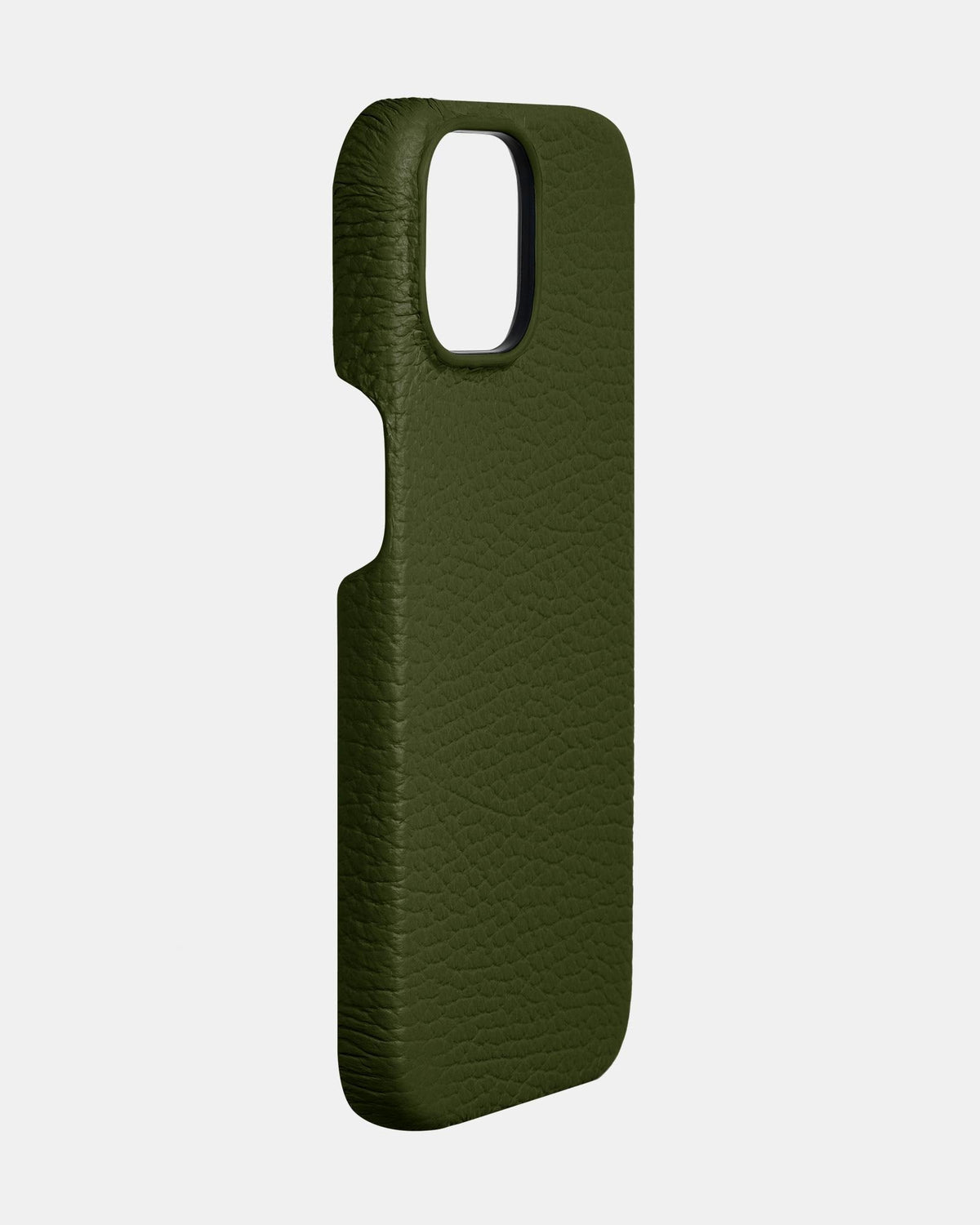 Dark Green Leather Case for iPhone 16