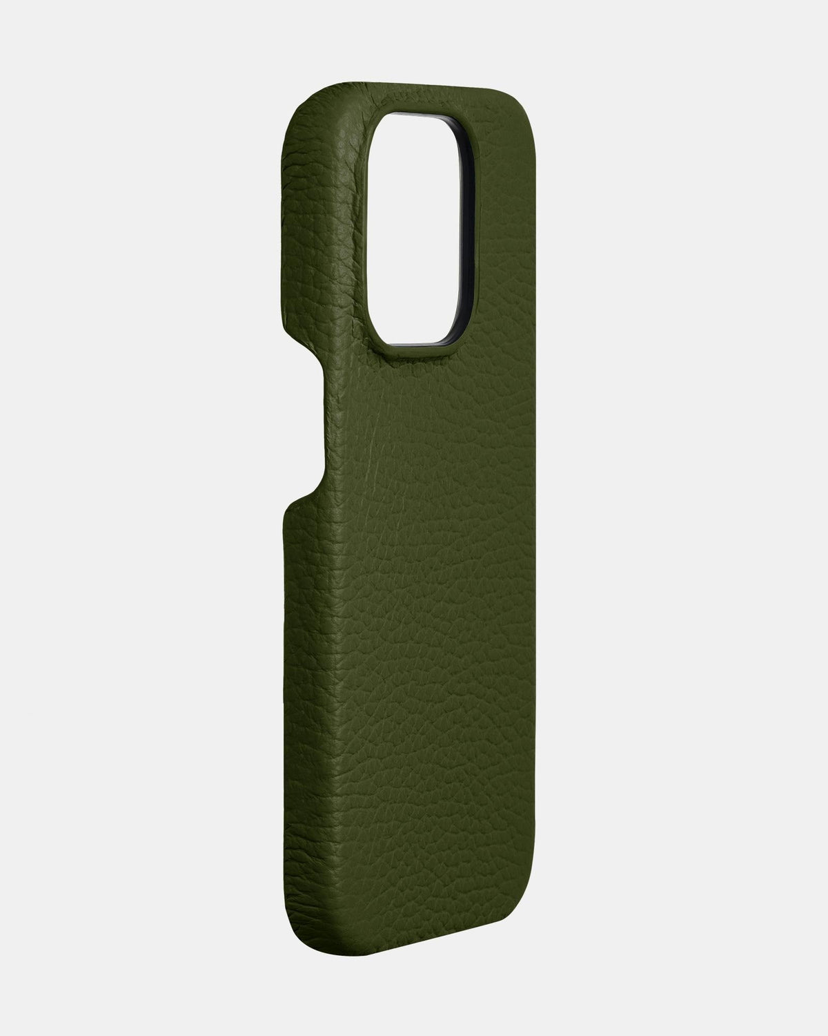 Dark Green Leather Case for iPhone 16 Pro