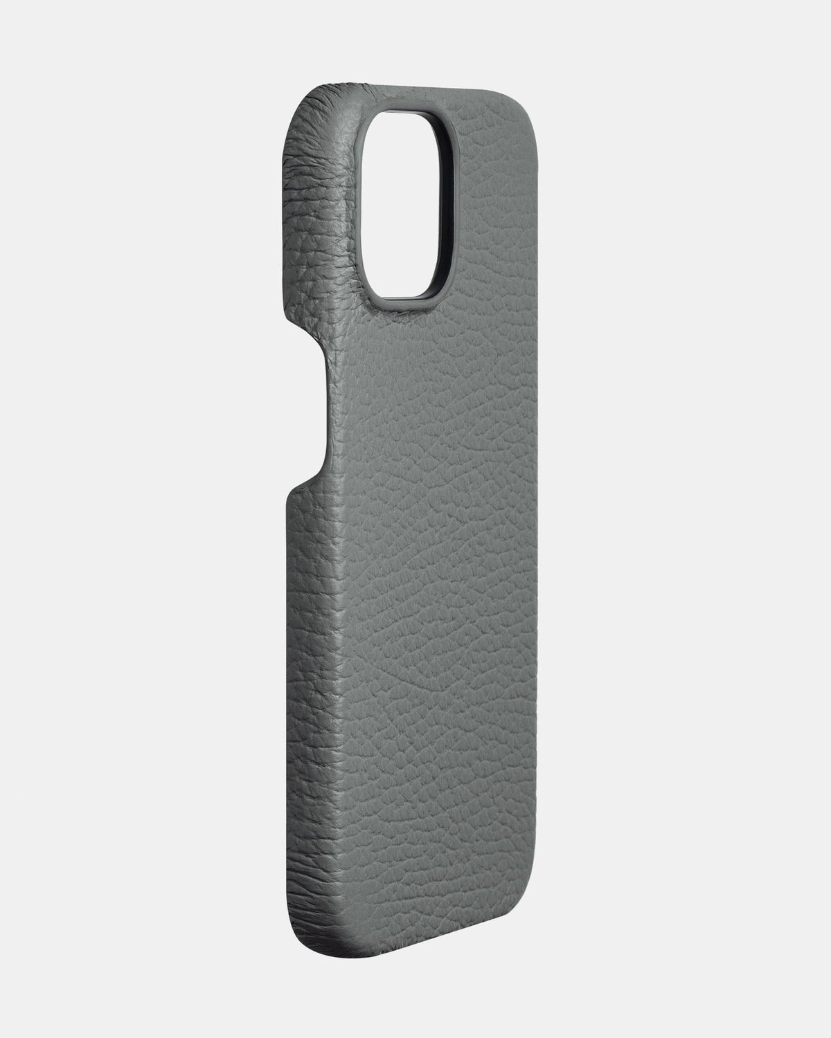 Gray Leather Case for iPhone 16 Plus