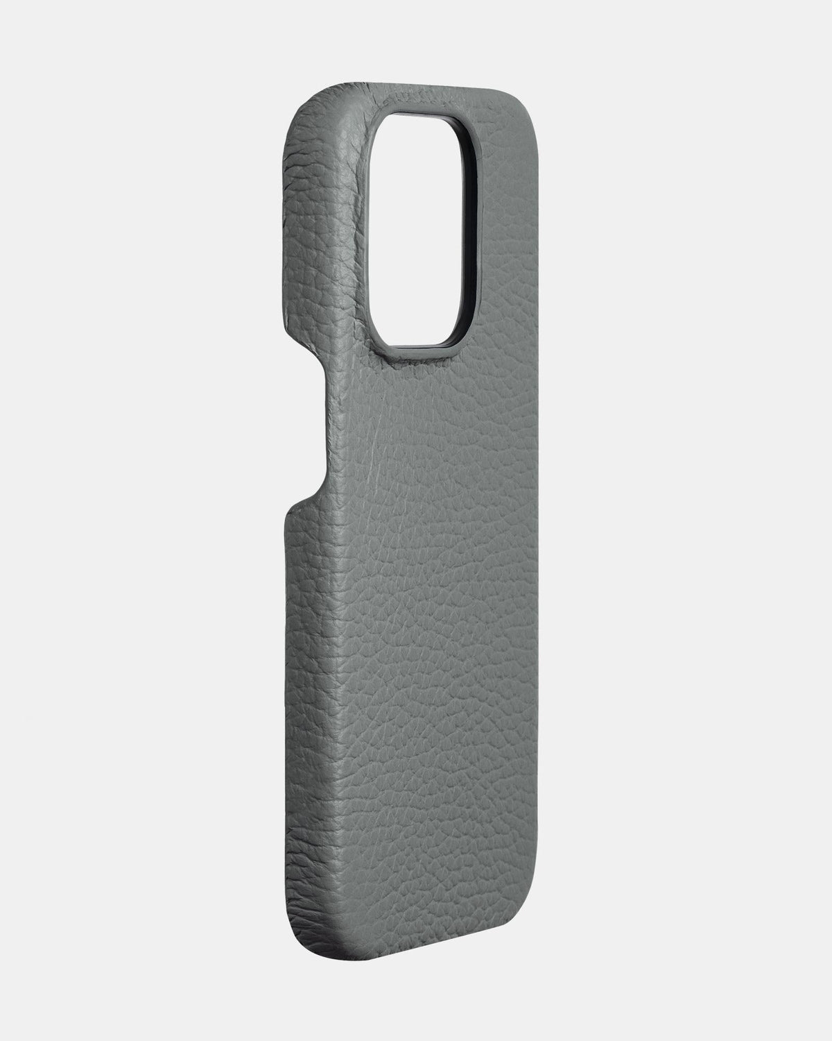 Gray Leather Case for iPhone 16 Pro Max