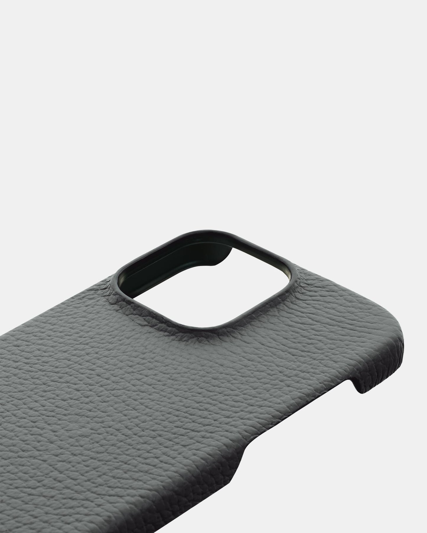 Gray Leather Case for iPhone 13 Pro