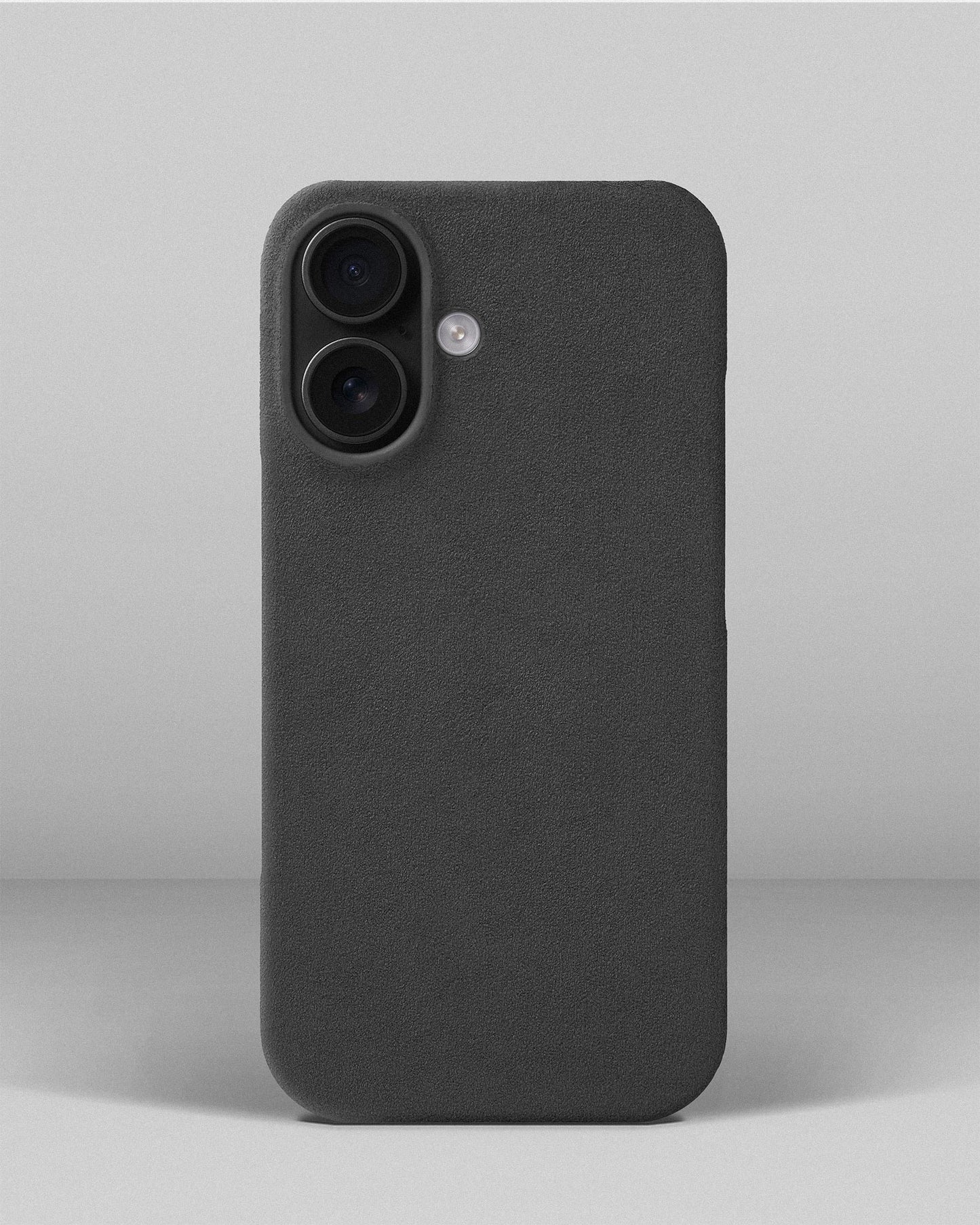 Grey Alcantara Case for iPhone 16